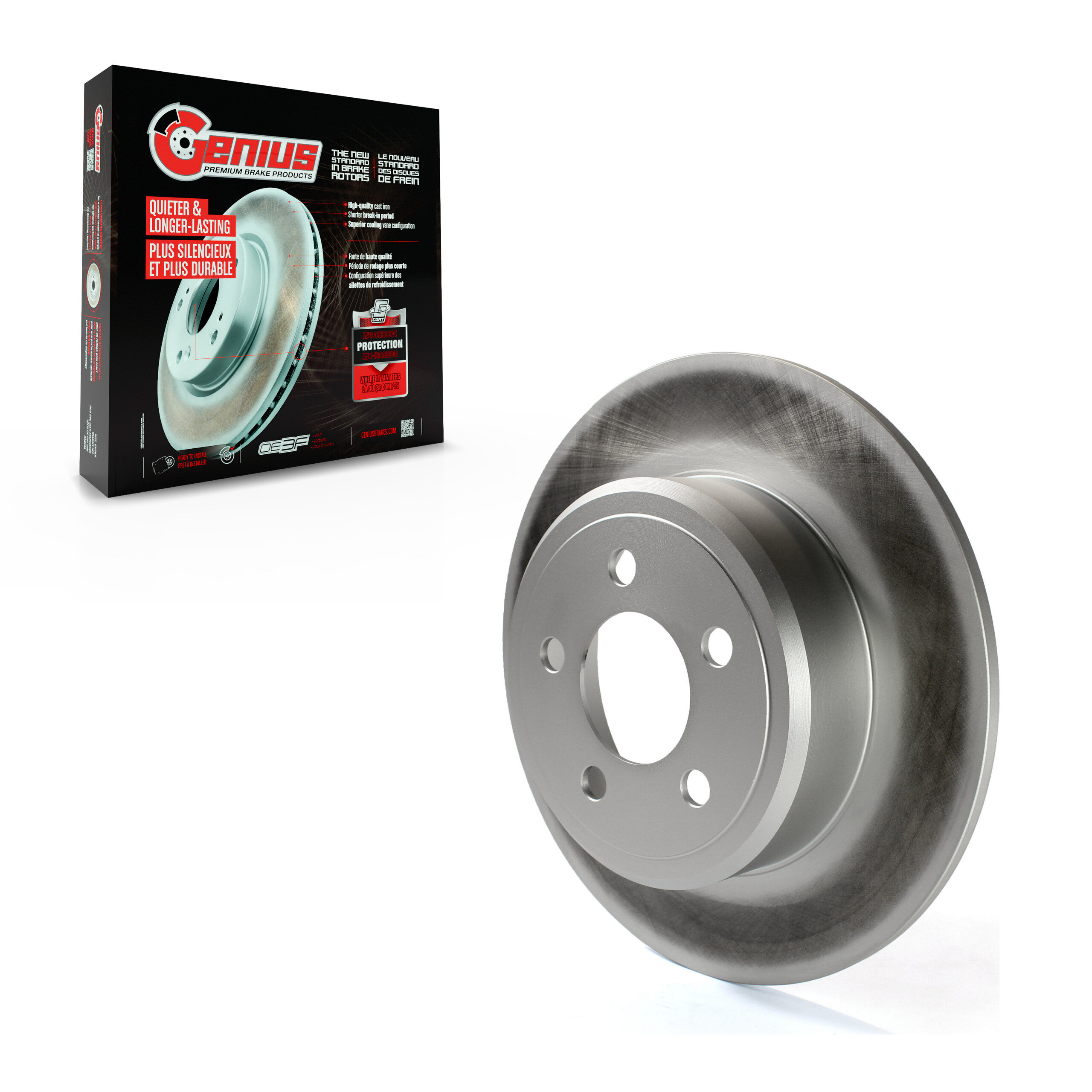 GENIUS - GCR-780254 - Coated Disc Brake Rotor
