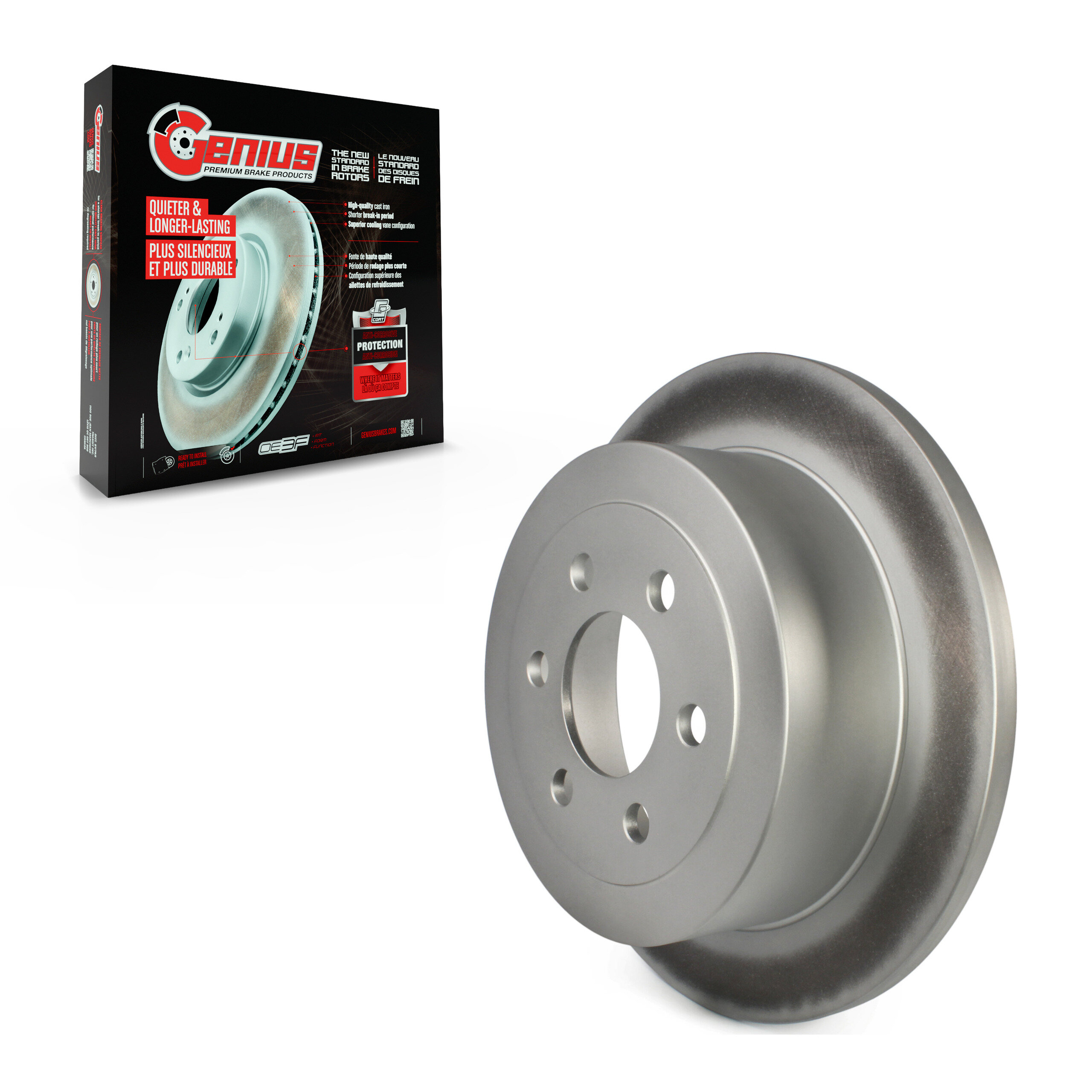 GENIUS - GCR-780144 - Coated Disc Brake Rotor