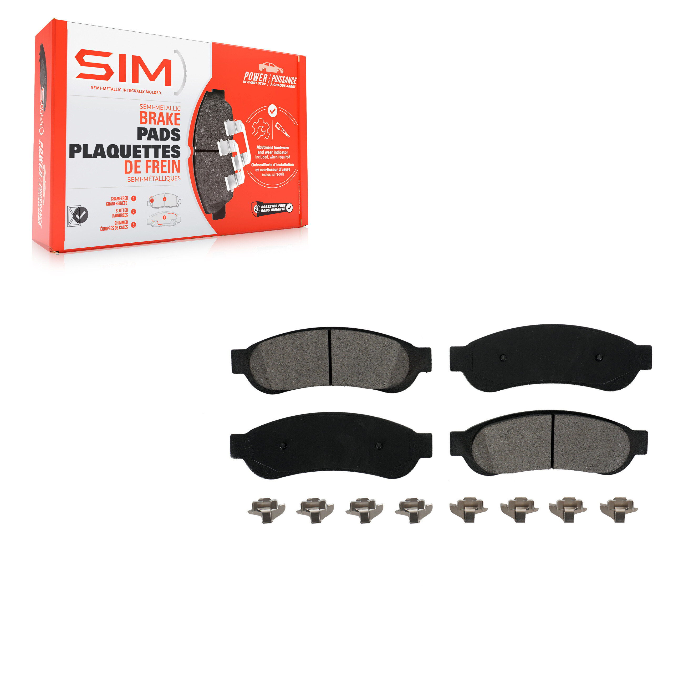 Semi-Metallic Brake Pads
