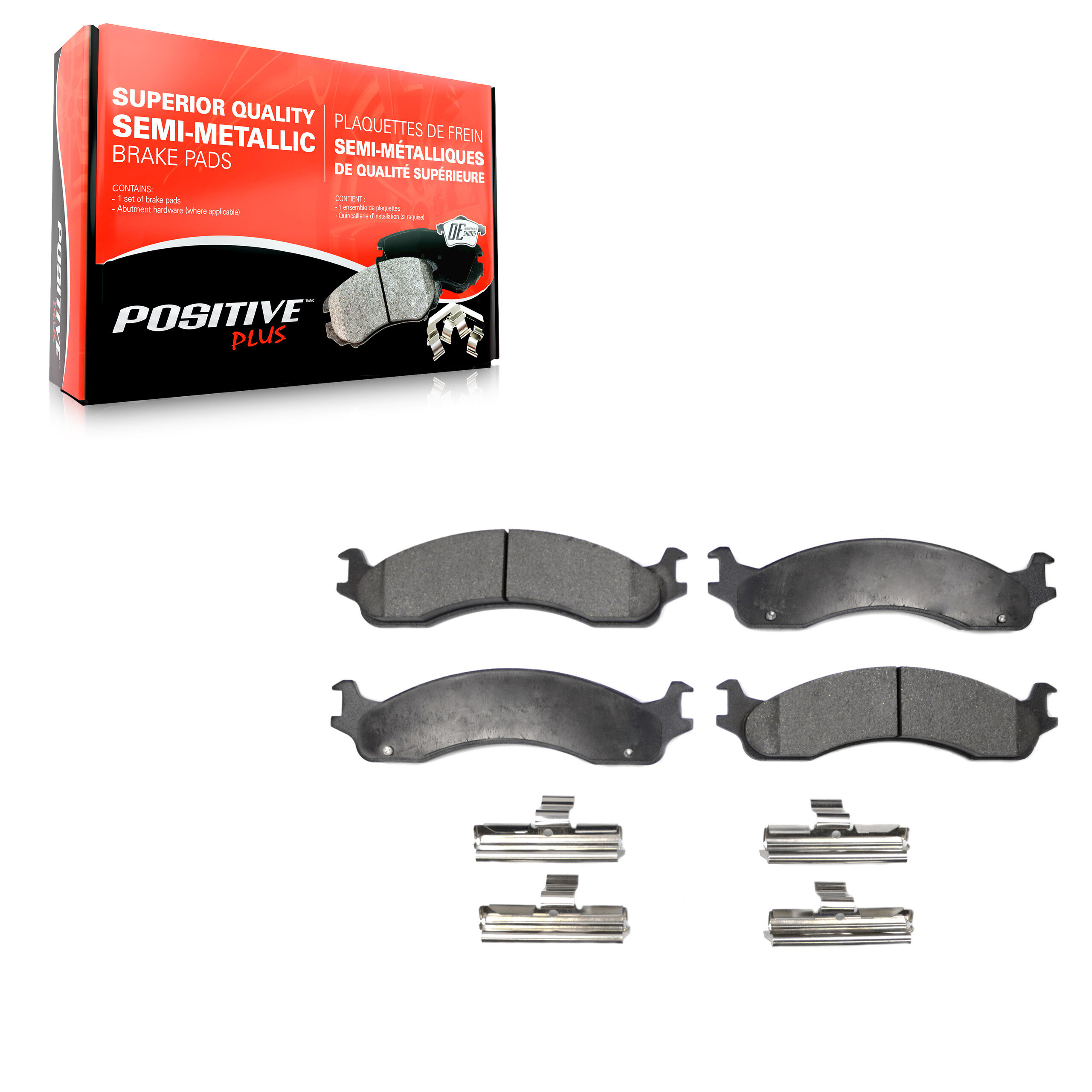 Positive Plus - PPF-D655 - Semi-Metallic Brake Pads