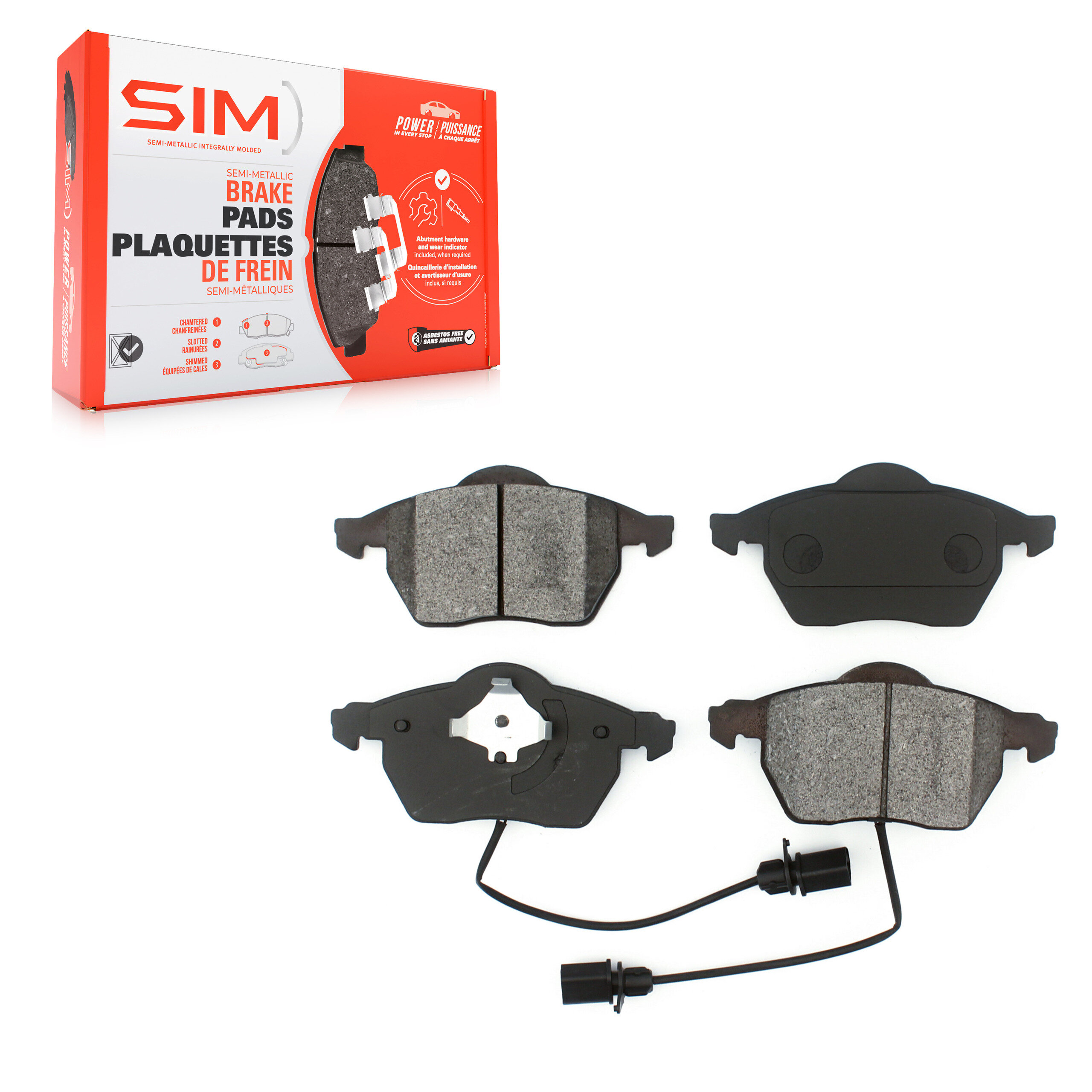 SIM - SIM-840 - Semi-Metallic Brake Pads