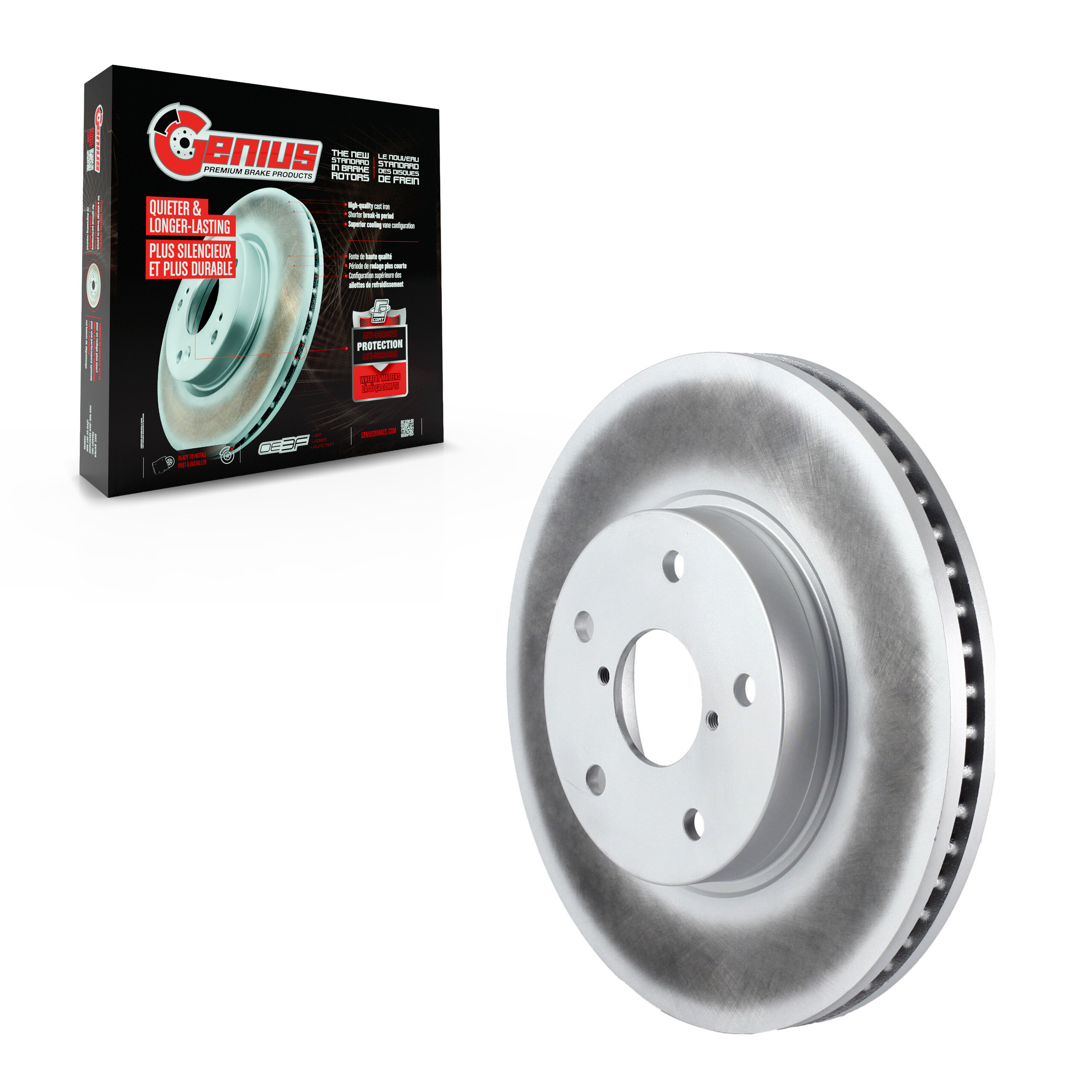 GENIUS - GCR-981957 - Coated Disc Brake Rotor
