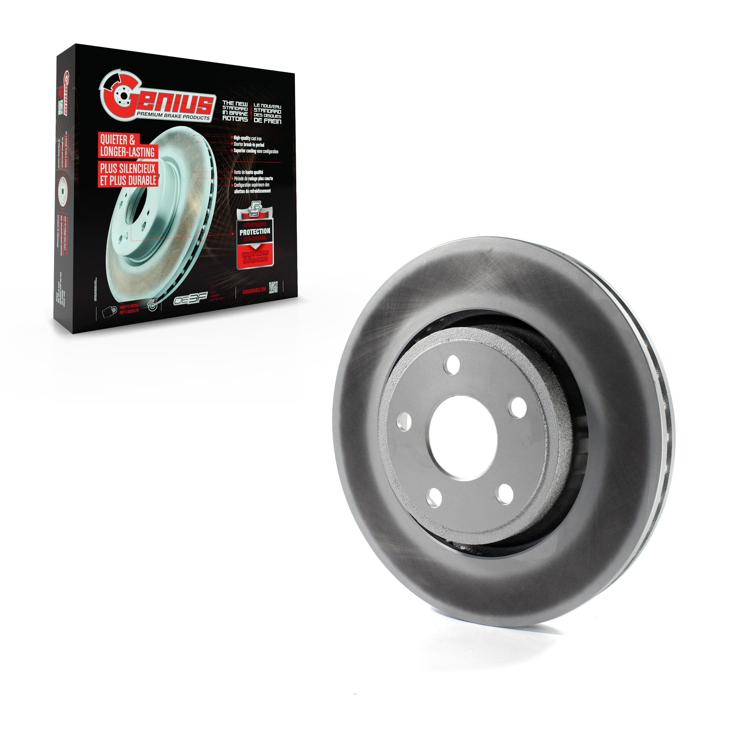 GENIUS - GCR-780870 - Coated Disc Brake Rotor