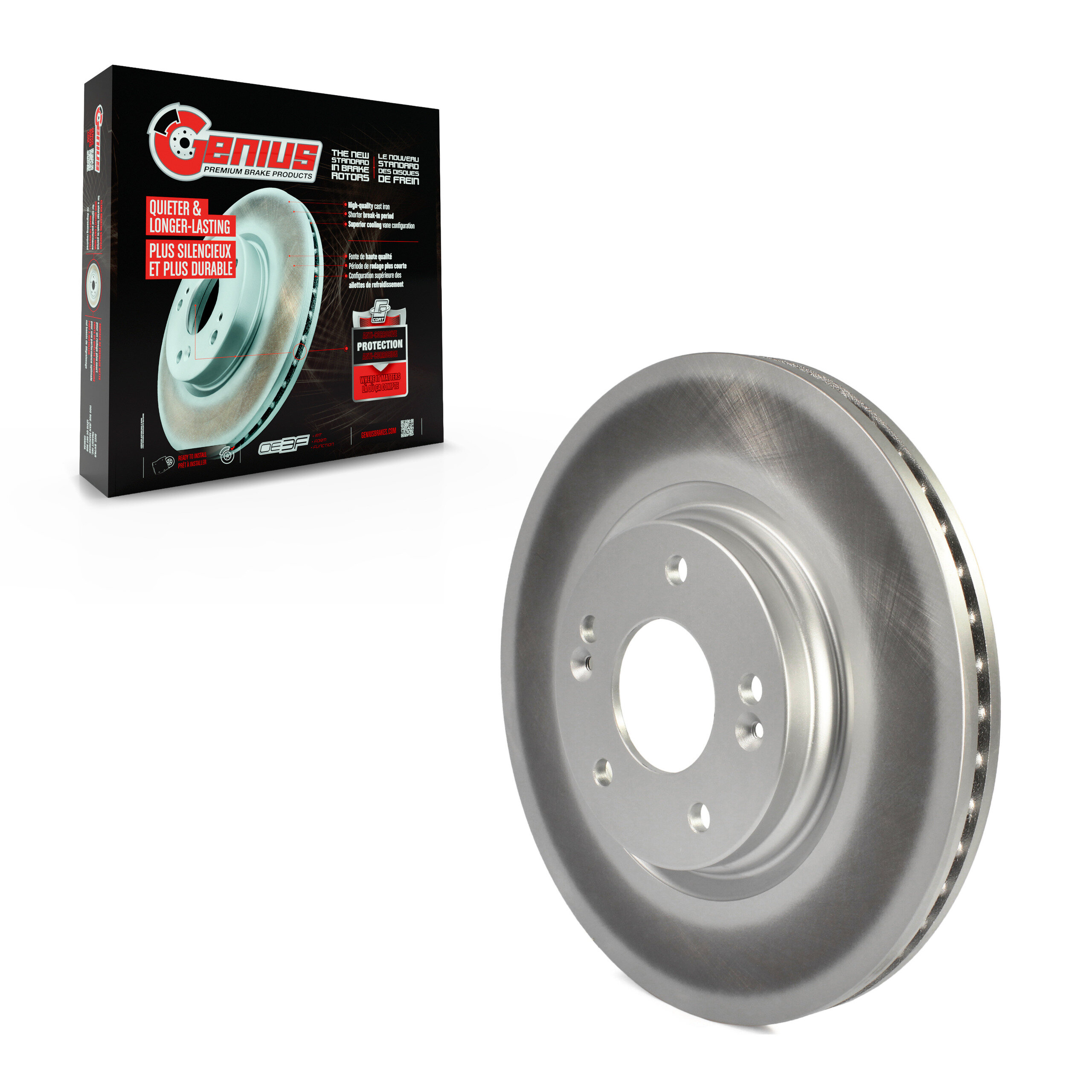 GENIUS - GCR-981958 - Coated Disc Brake Rotor