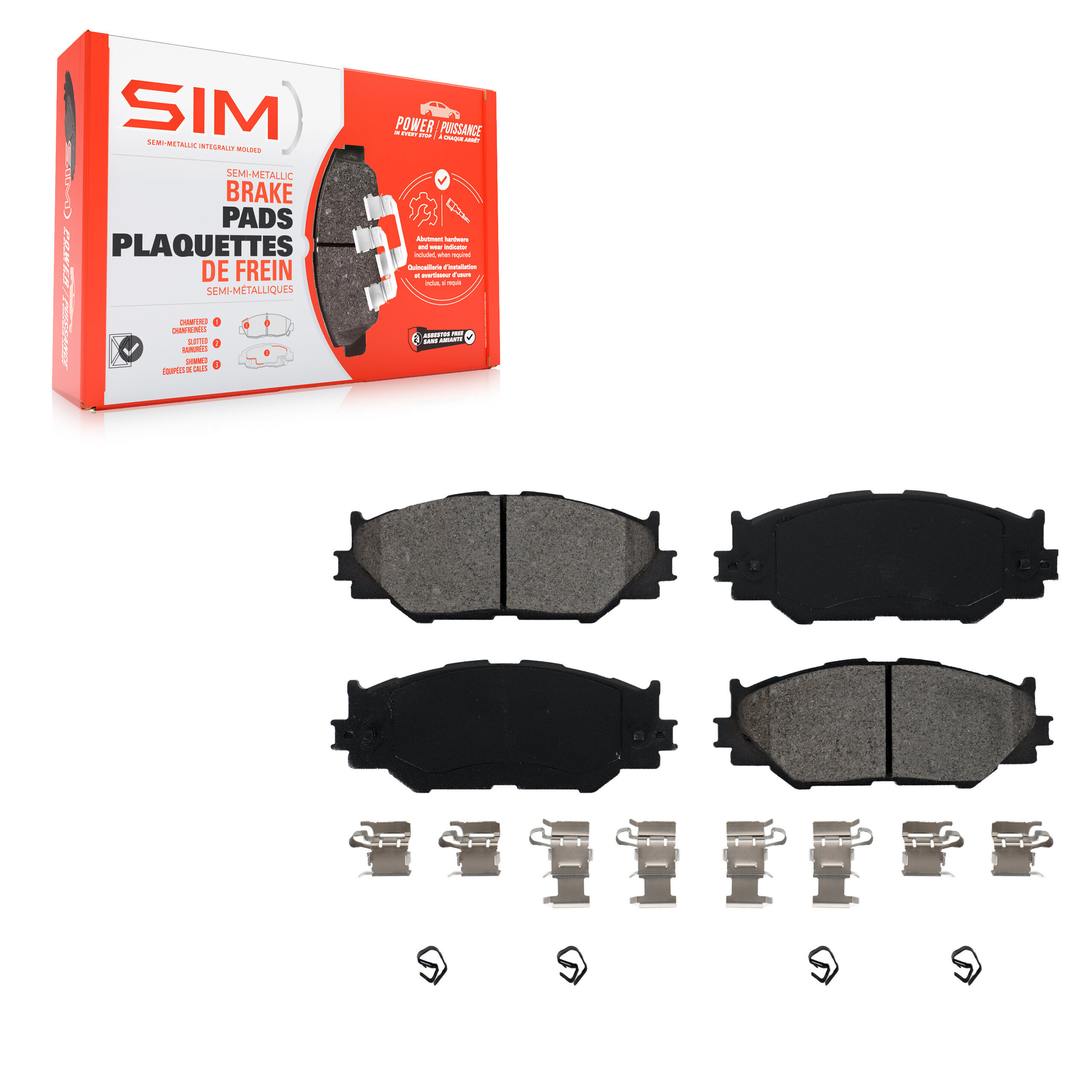 SIM - SIM-1178 - Semi-Metallic Brake Pads