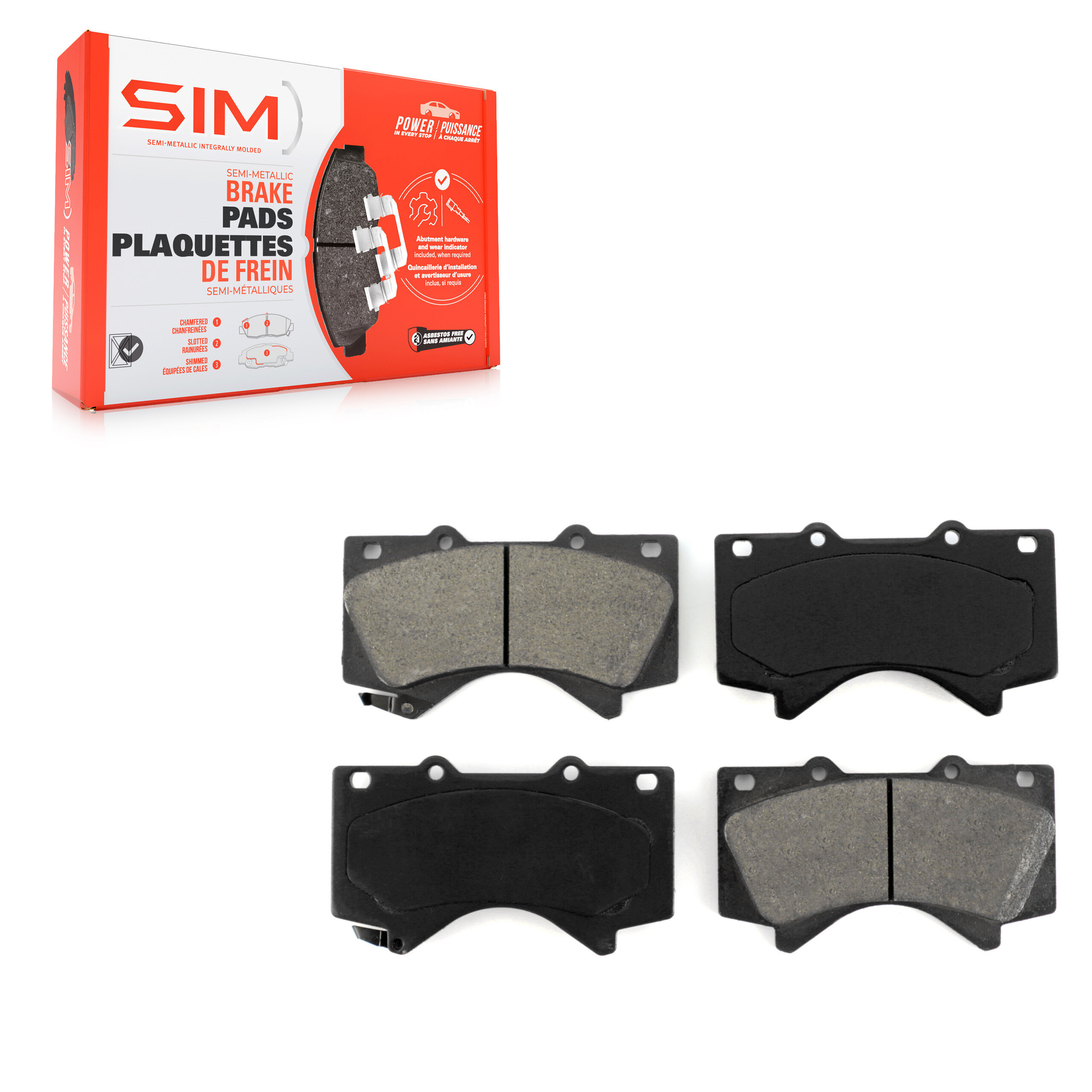 SIM - SIM-1303 - Semi-Metallic Brake Pads