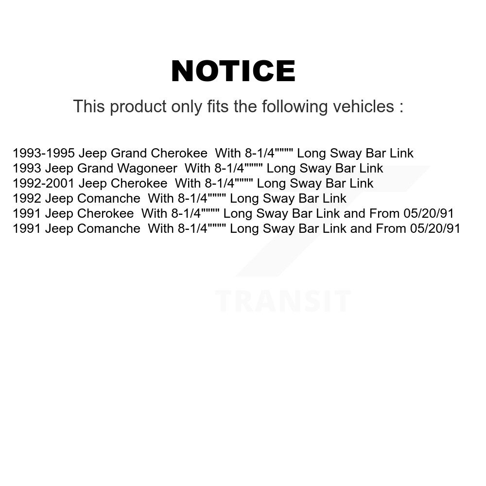 TOR - TOR-K3174 - Suspension Stabilizer Bar Link Kit
