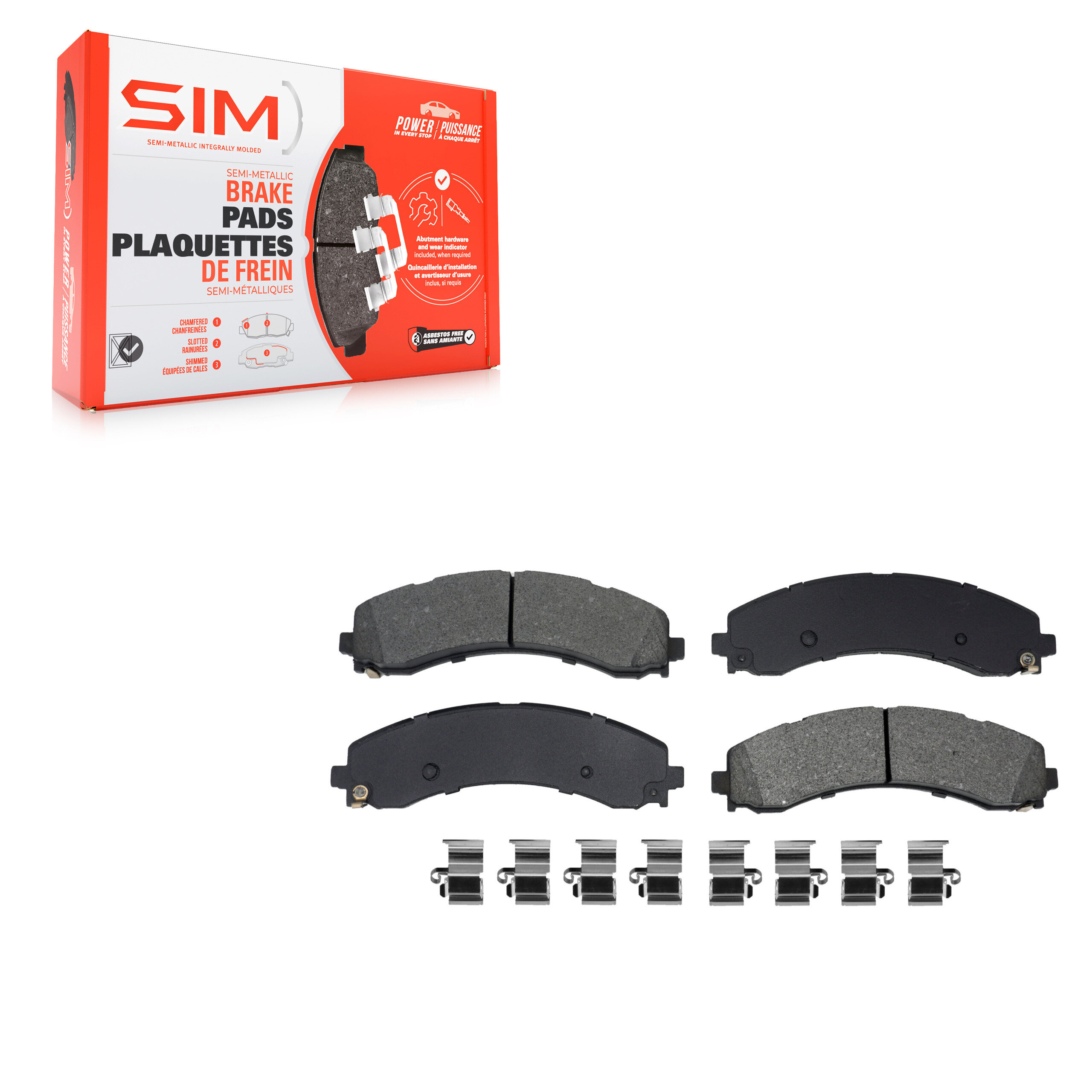 Semi-Metallic Brake Pads