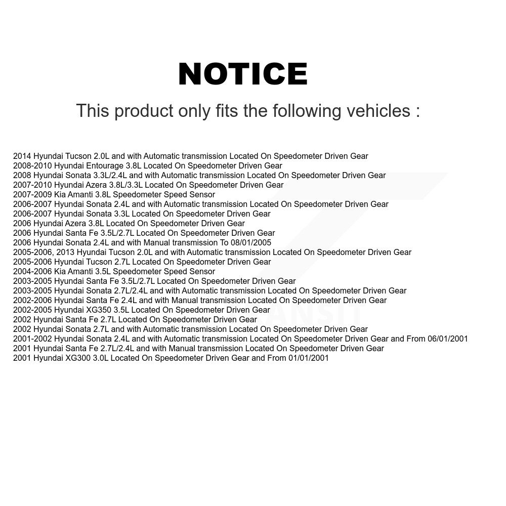 Mpulse - SEN-2VSS0087 - Vehicle Speed Sensor