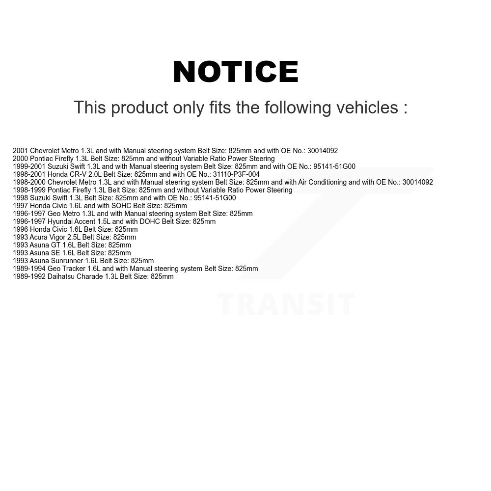 Bando - BAN-4PK825 - Accessory Drive Belt