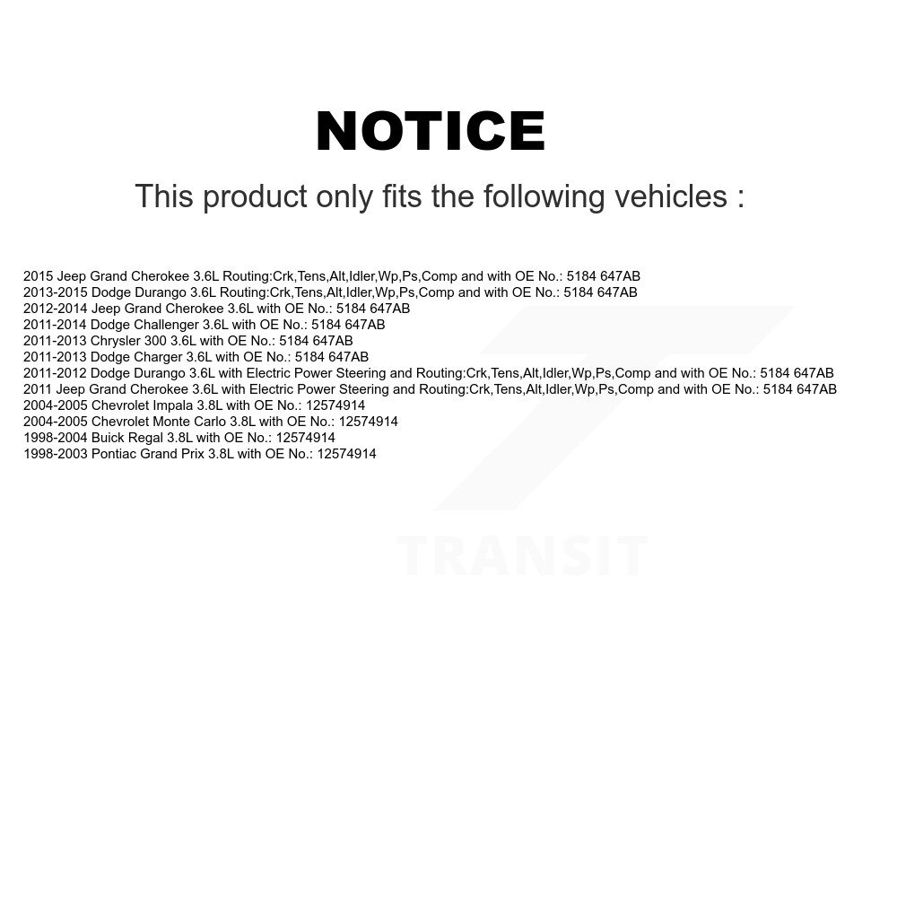 Bando - BAN-6PK1685 - Accessory Drive Belt