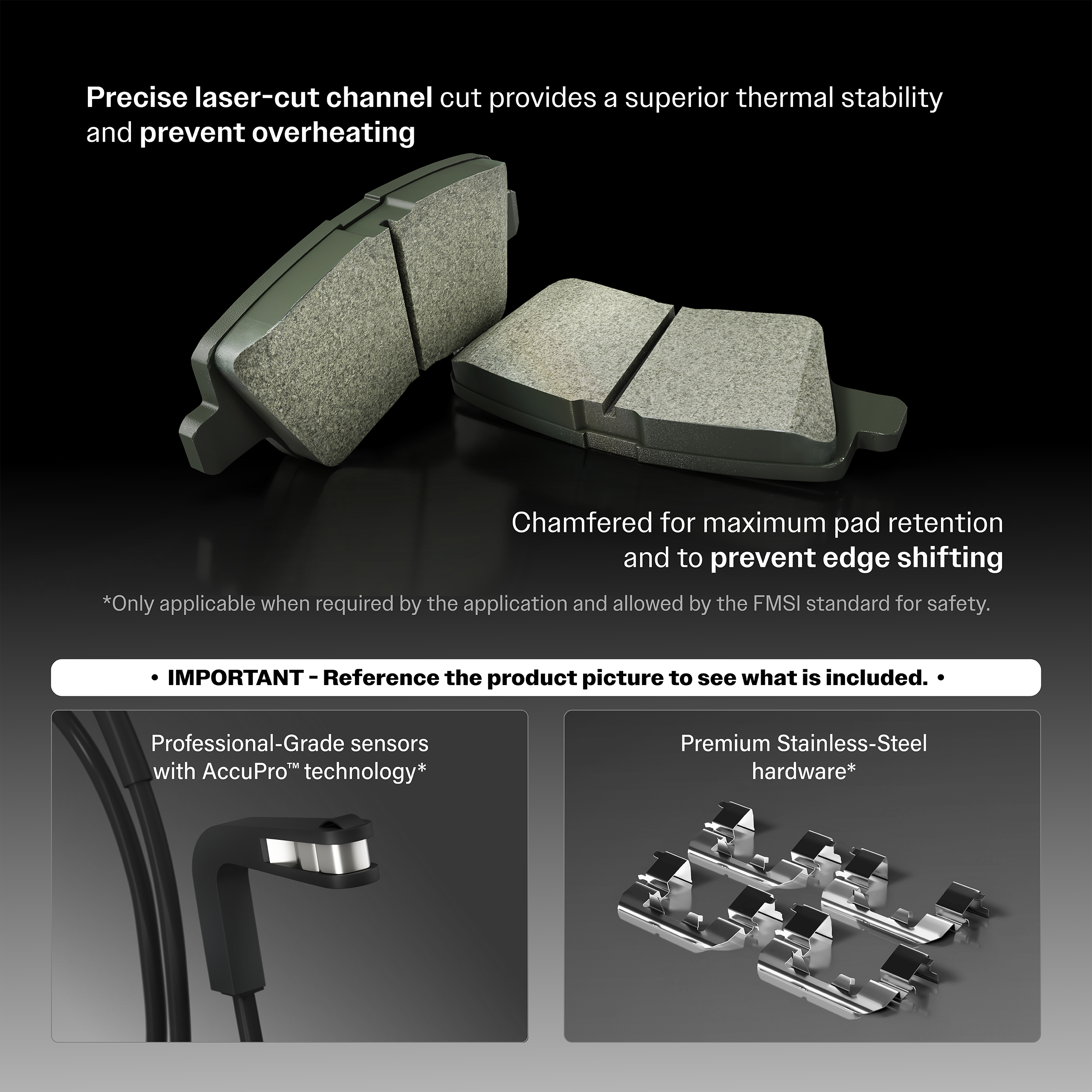 Positive Plus - PPF-D1665 - Semi-Metallic Brake Pads