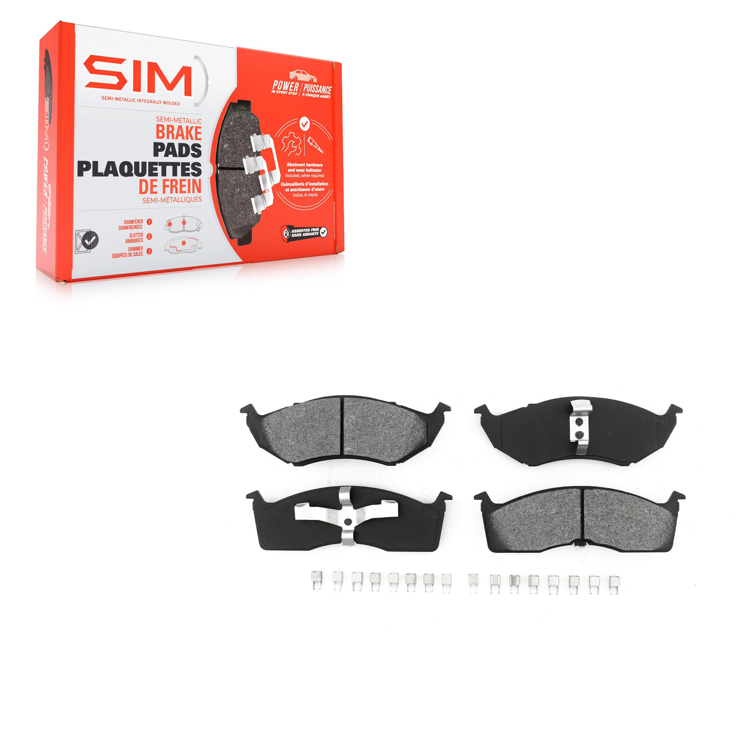 Semi-Metallic Brake Pads