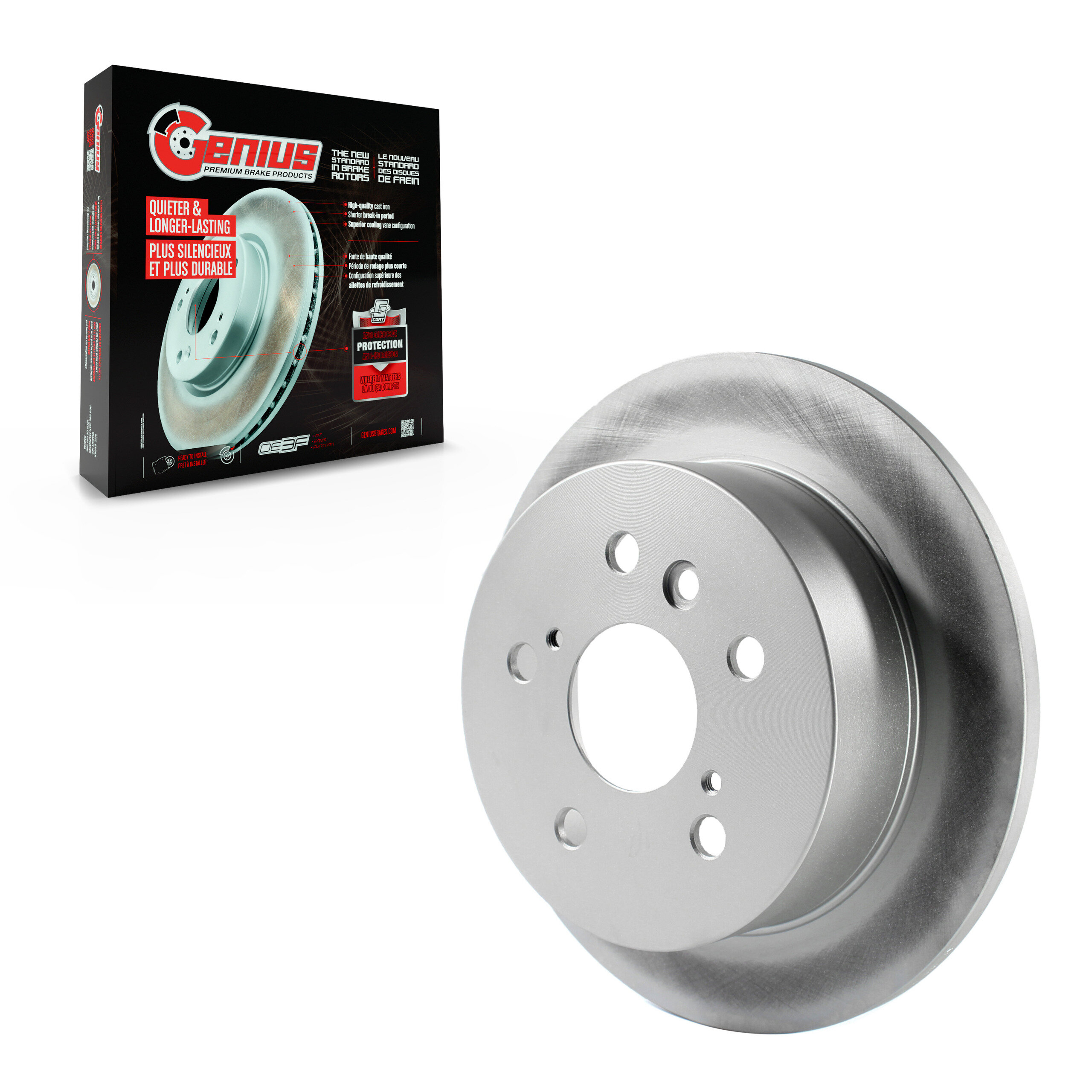 GENIUS - GCR-980076 - Coated Disc Brake Rotor