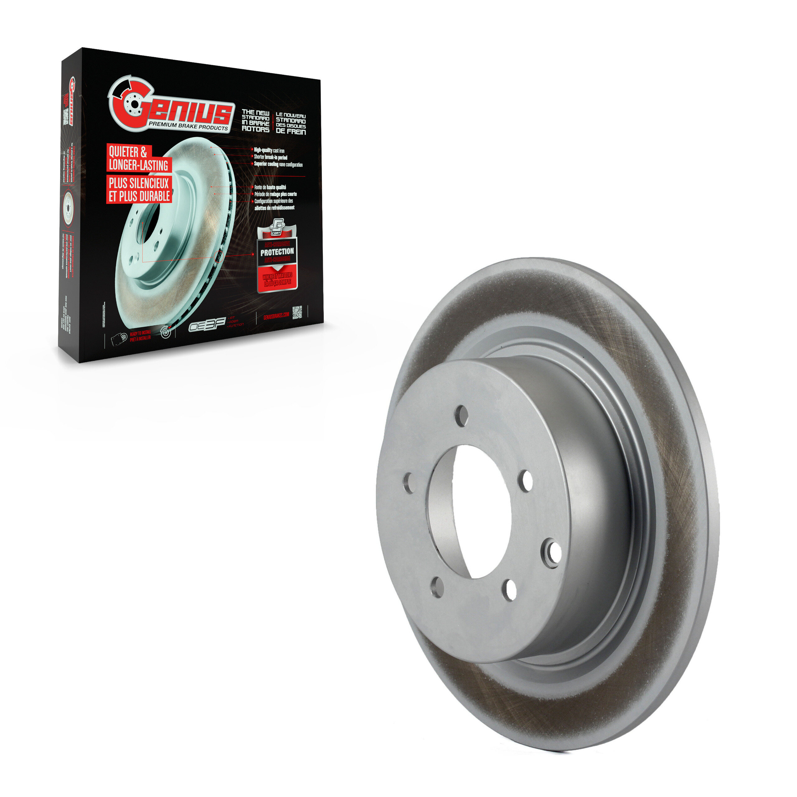GENIUS - GCR-780541 - Coated Disc Brake Rotor