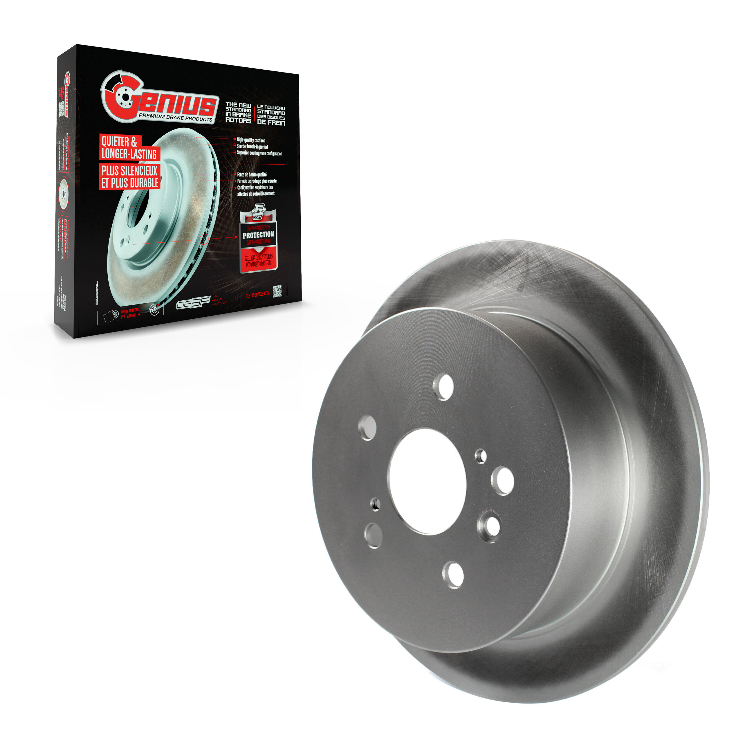 GENIUS - GCR-980727 - Coated Disc Brake Rotor