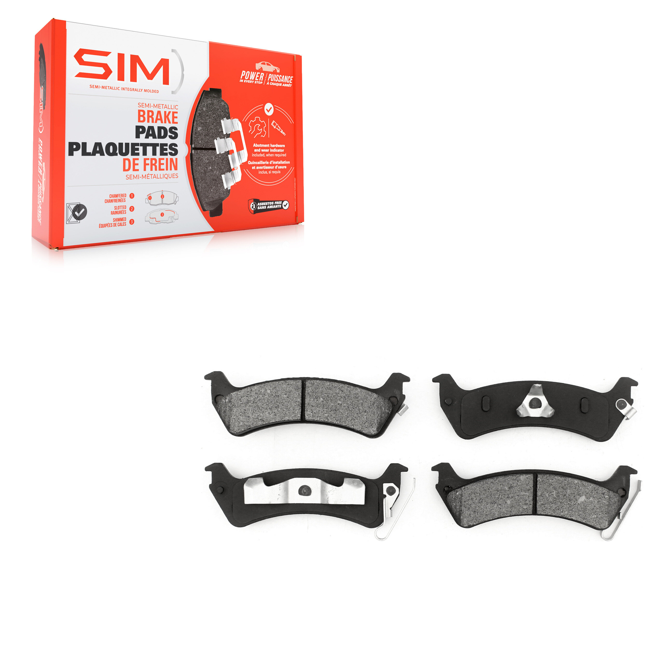 Semi-Metallic Brake Pads