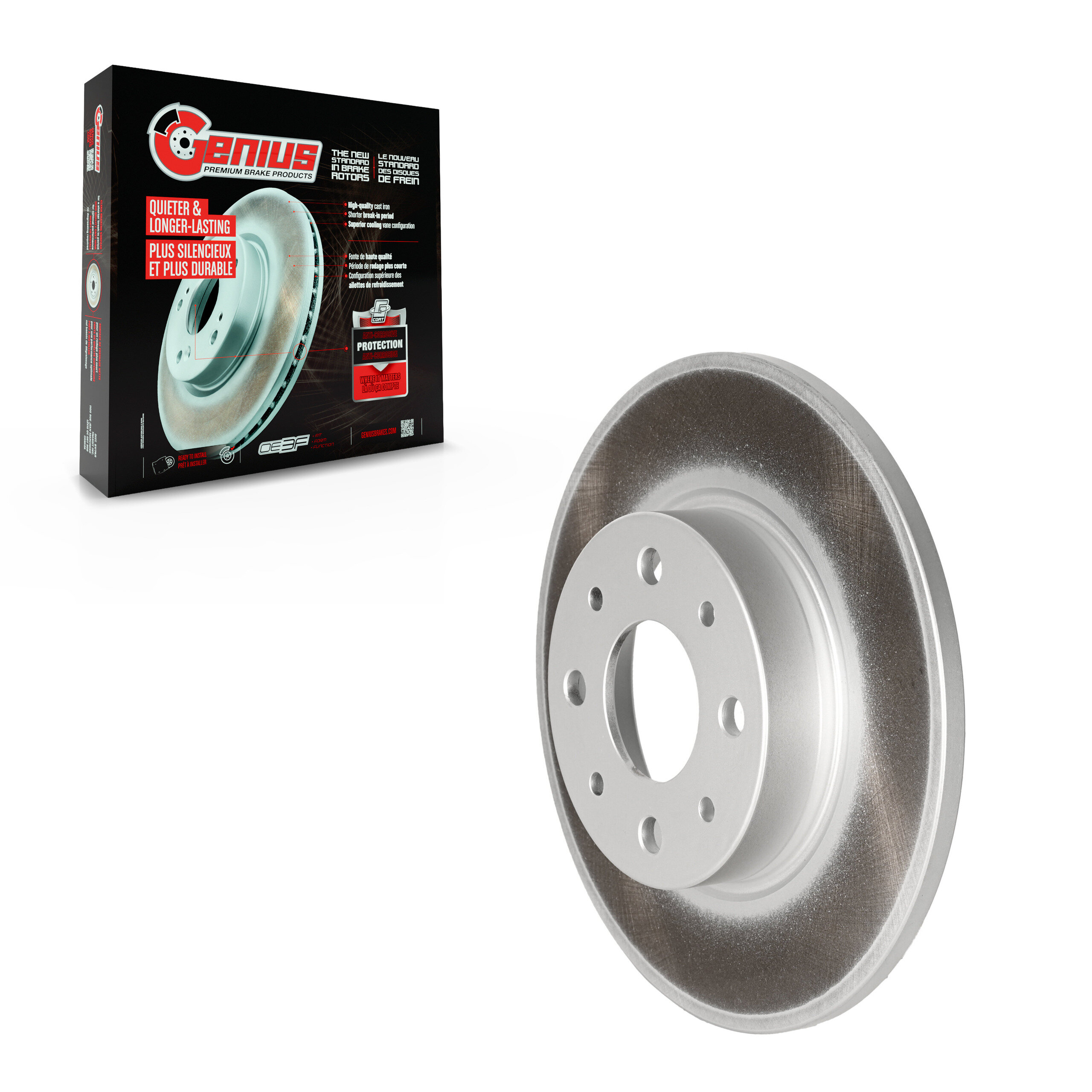 GENIUS - GCR-981788 - Coated Disc Brake Rotor
