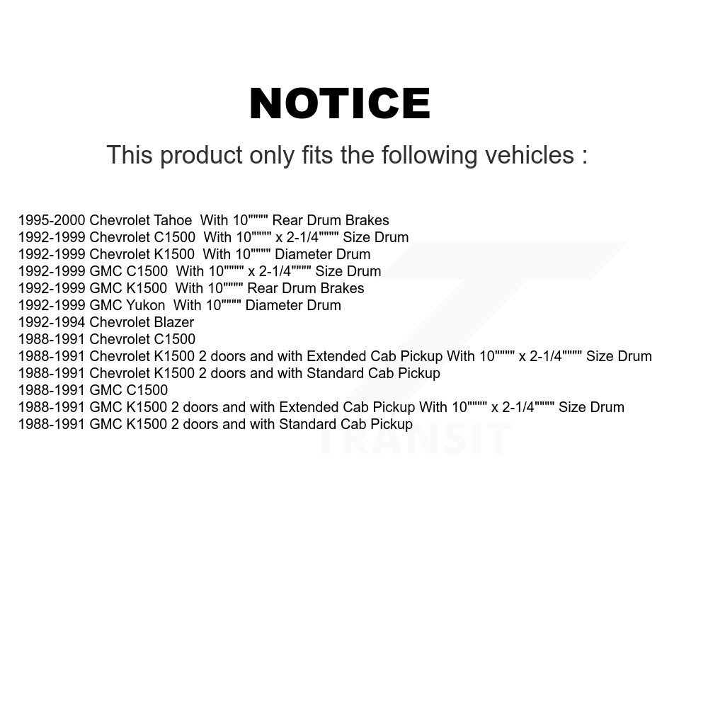 Top Quality - NB-593B - Drum Brake Shoe