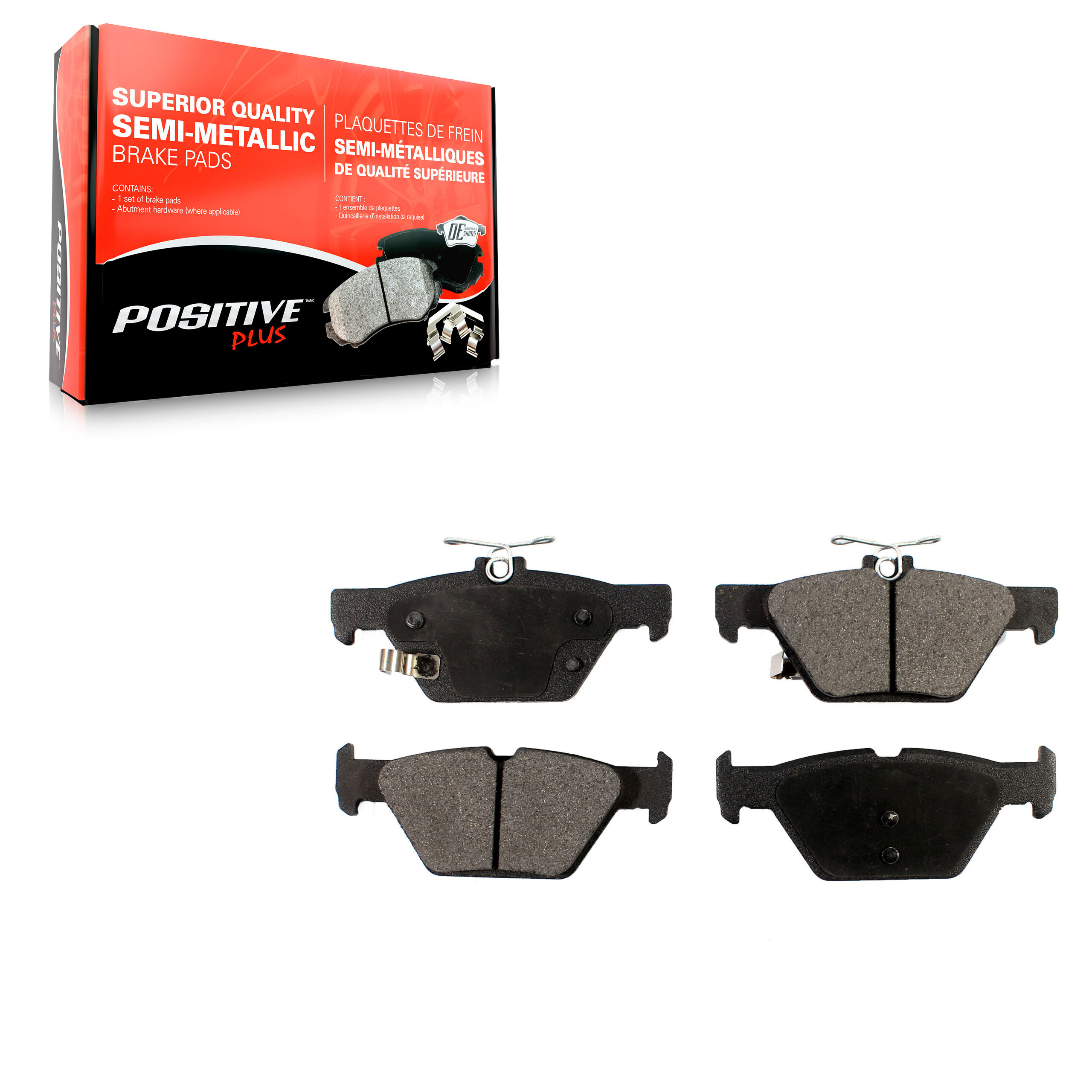 Positive Plus - PPF-D1808 - Semi-Metallic Brake Pads