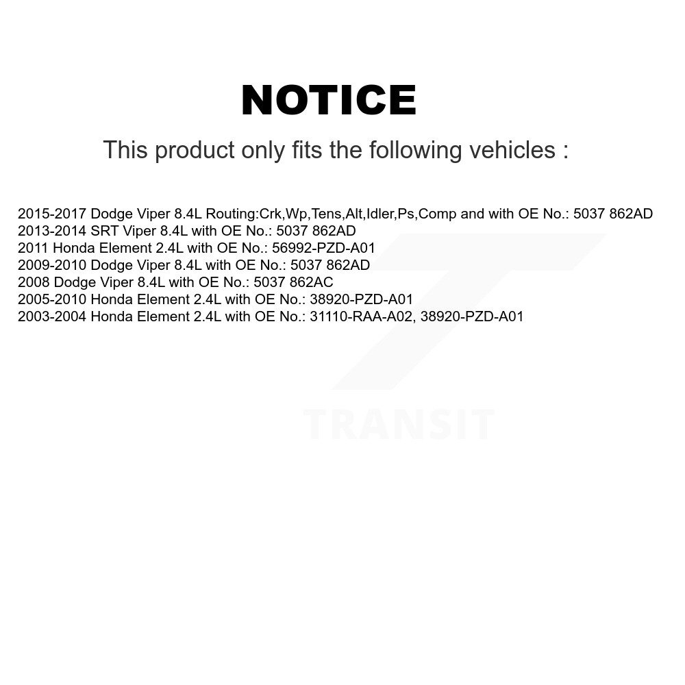 Bando - BAN-7PK1765 - Accessory Drive Belt