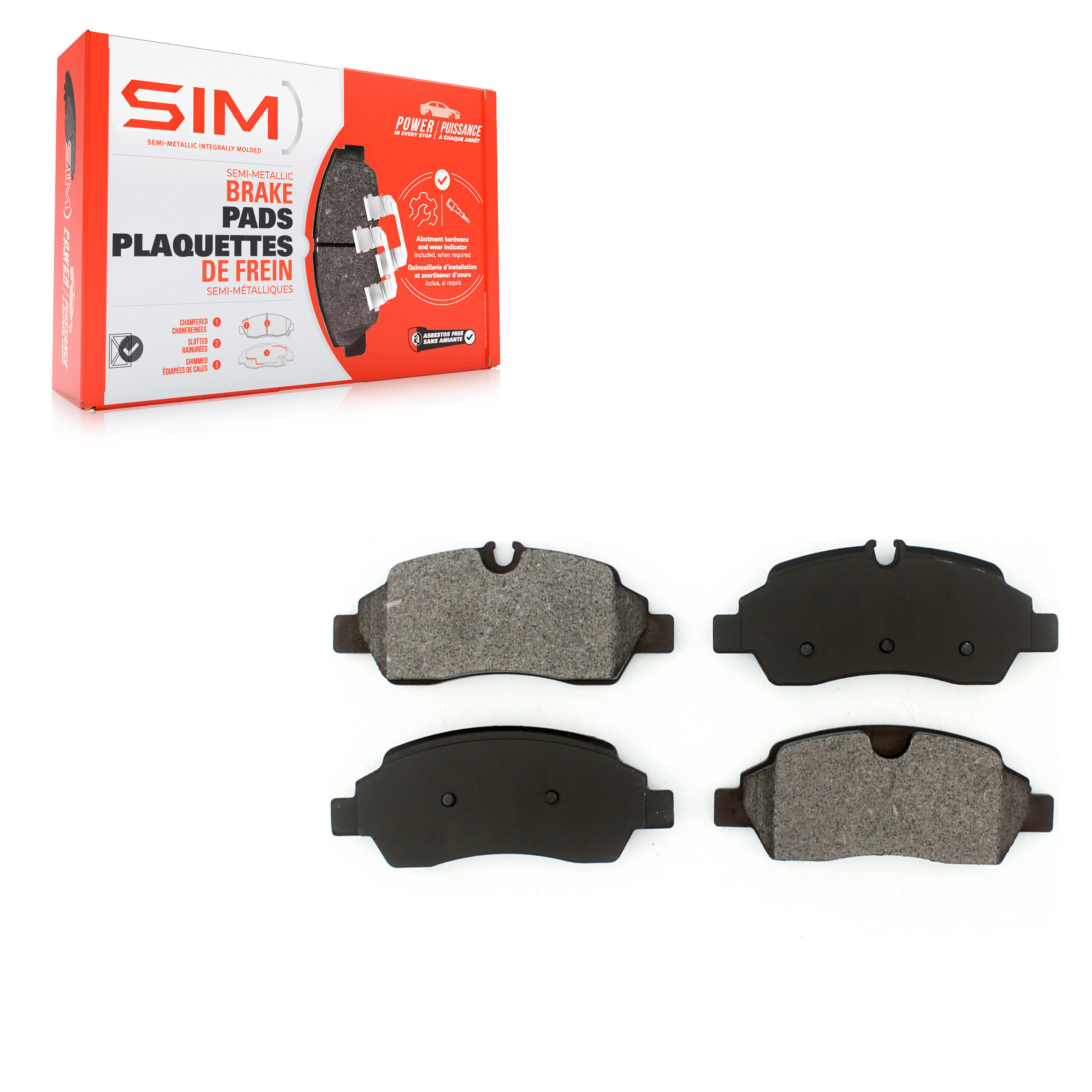 SIM - SIM-1775 - Semi-Metallic Brake Pads