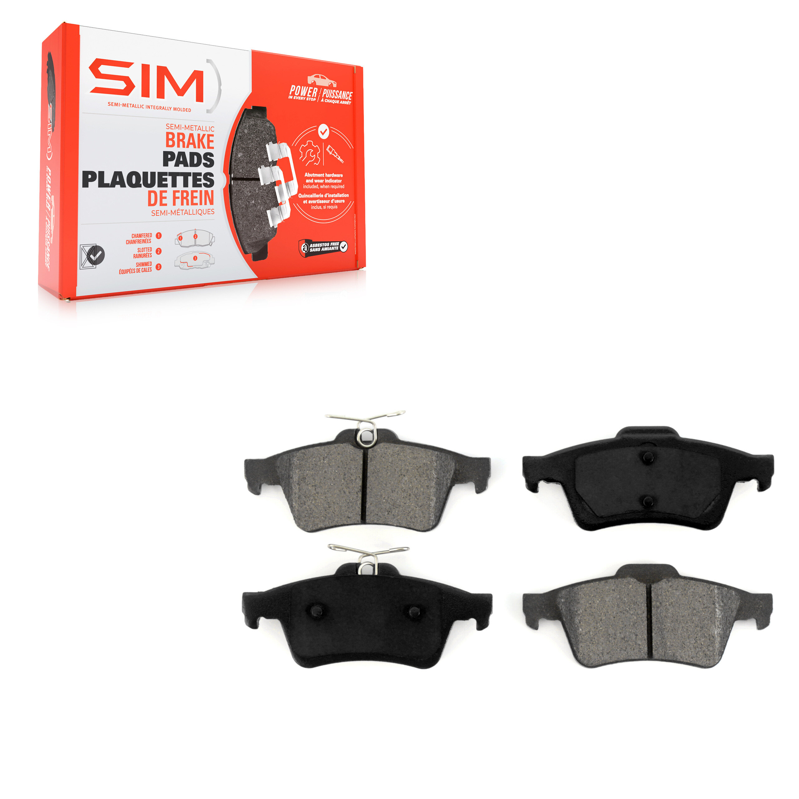 SIM - SIM-1095 - Semi-Metallic Brake Pads