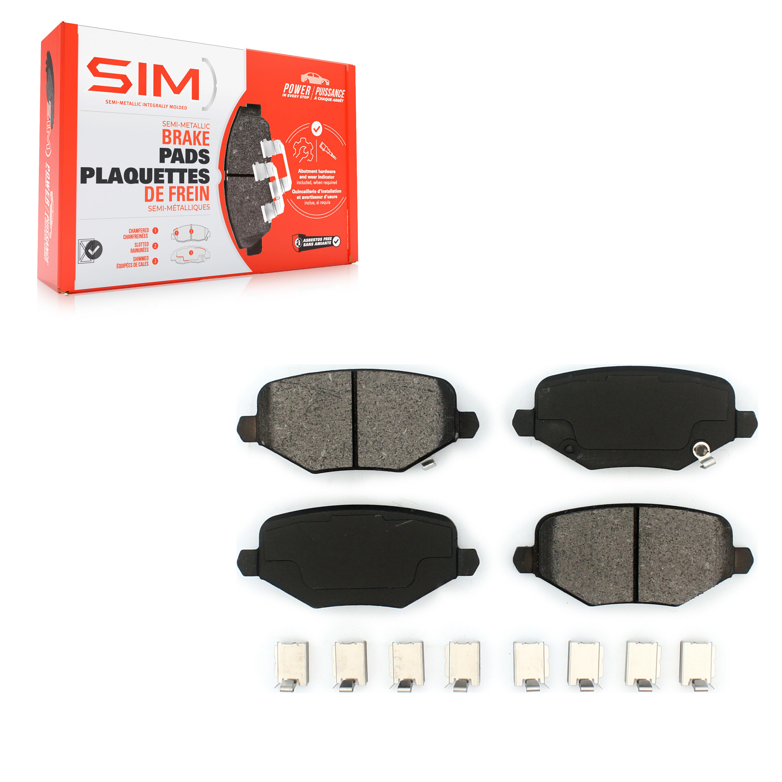 SIM - SIM-1719 - Semi-Metallic Brake Pads