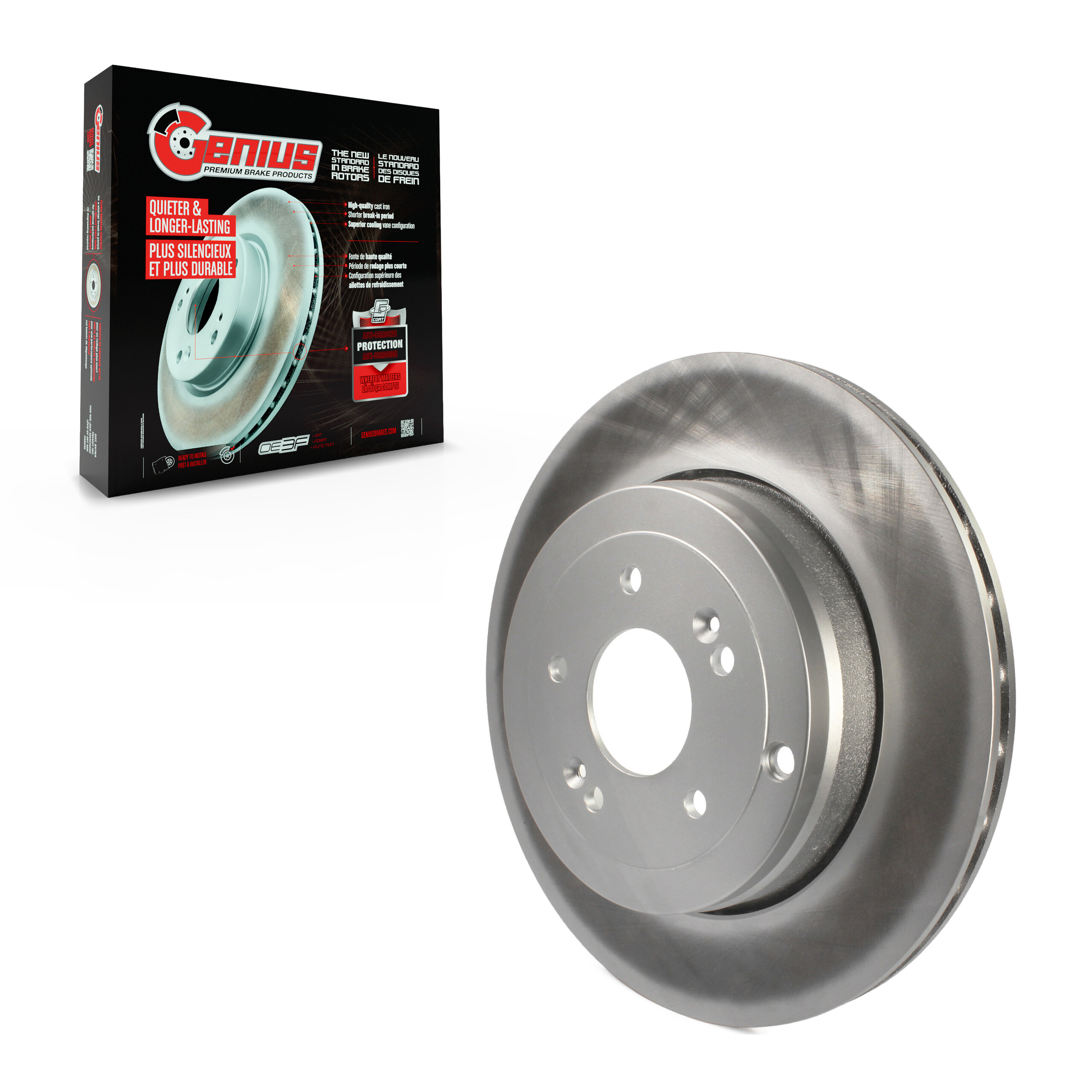 GENIUS - GCR-980772 - Coated Disc Brake Rotor