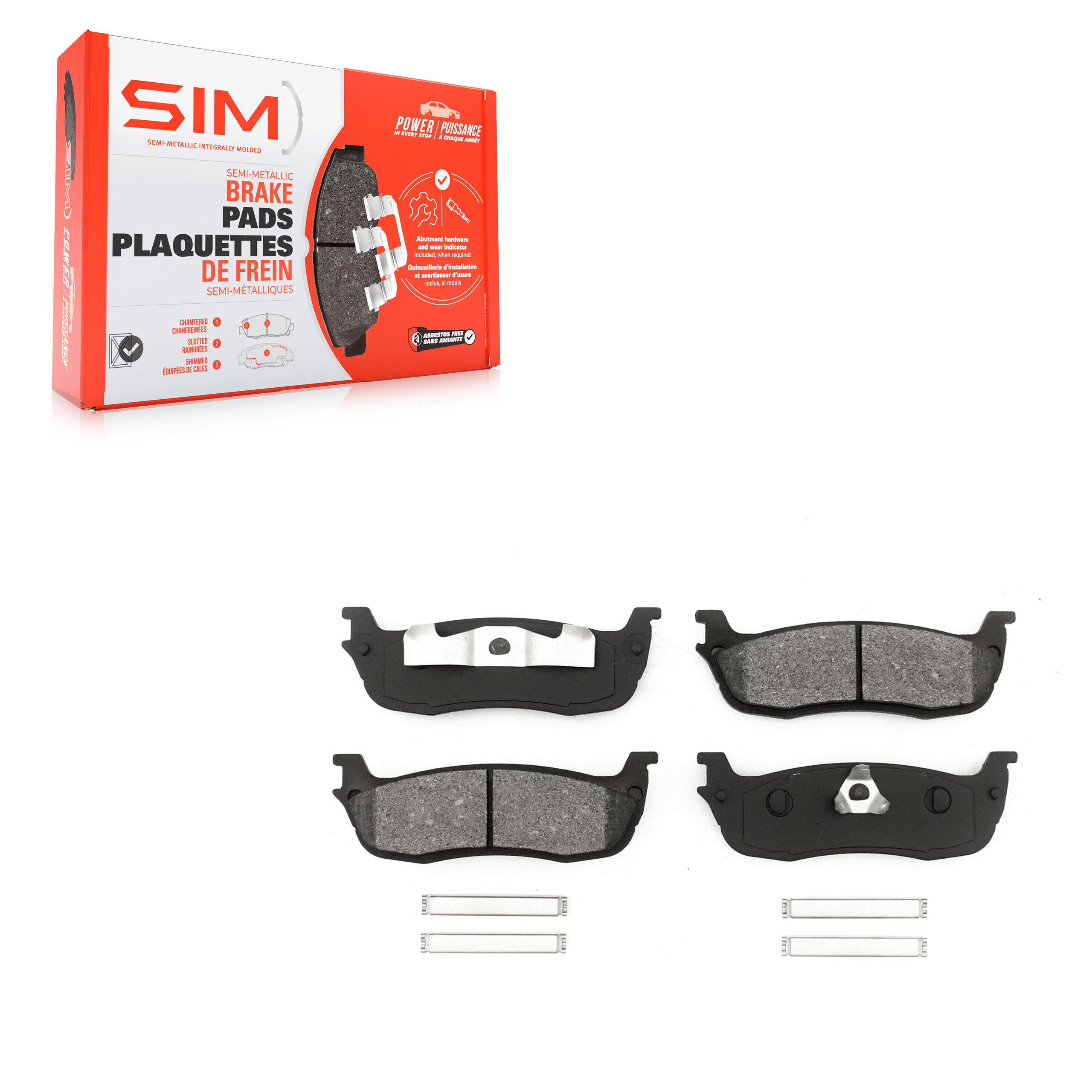 SIM - SIM-711 - Semi-Metallic Brake Pads