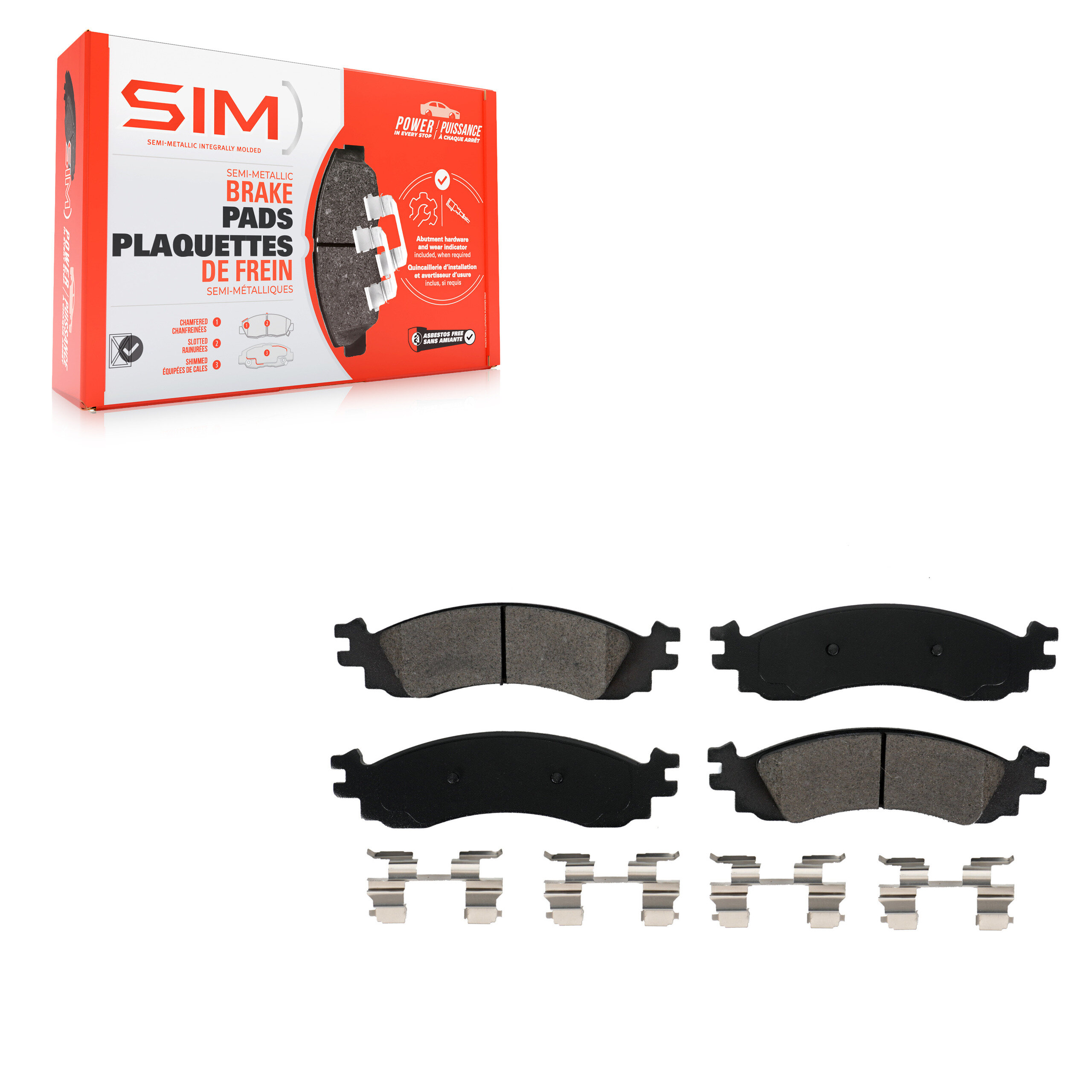 Semi-Metallic Brake Pads