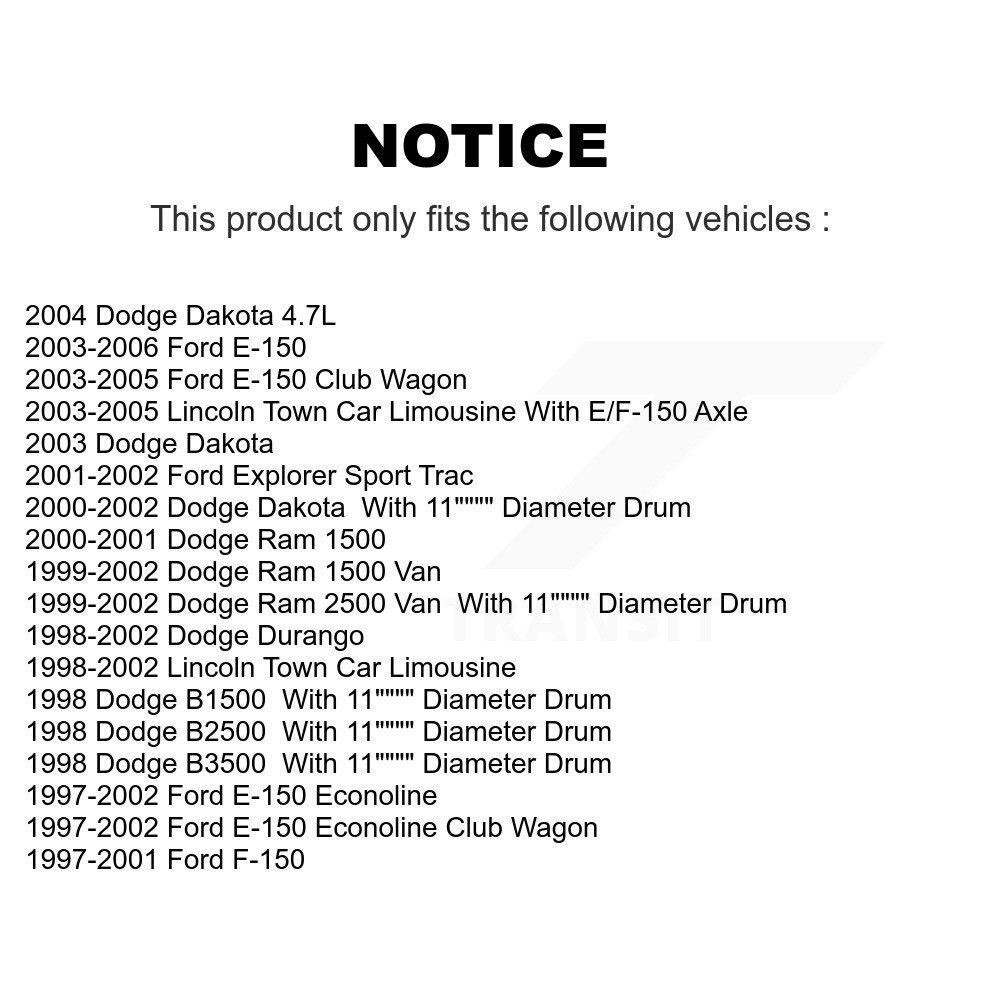 Top Quality - NB-723B - Drum Brake Shoe