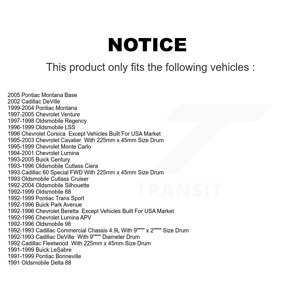 Top Quality - NB-636B - Drum Brake Shoe
