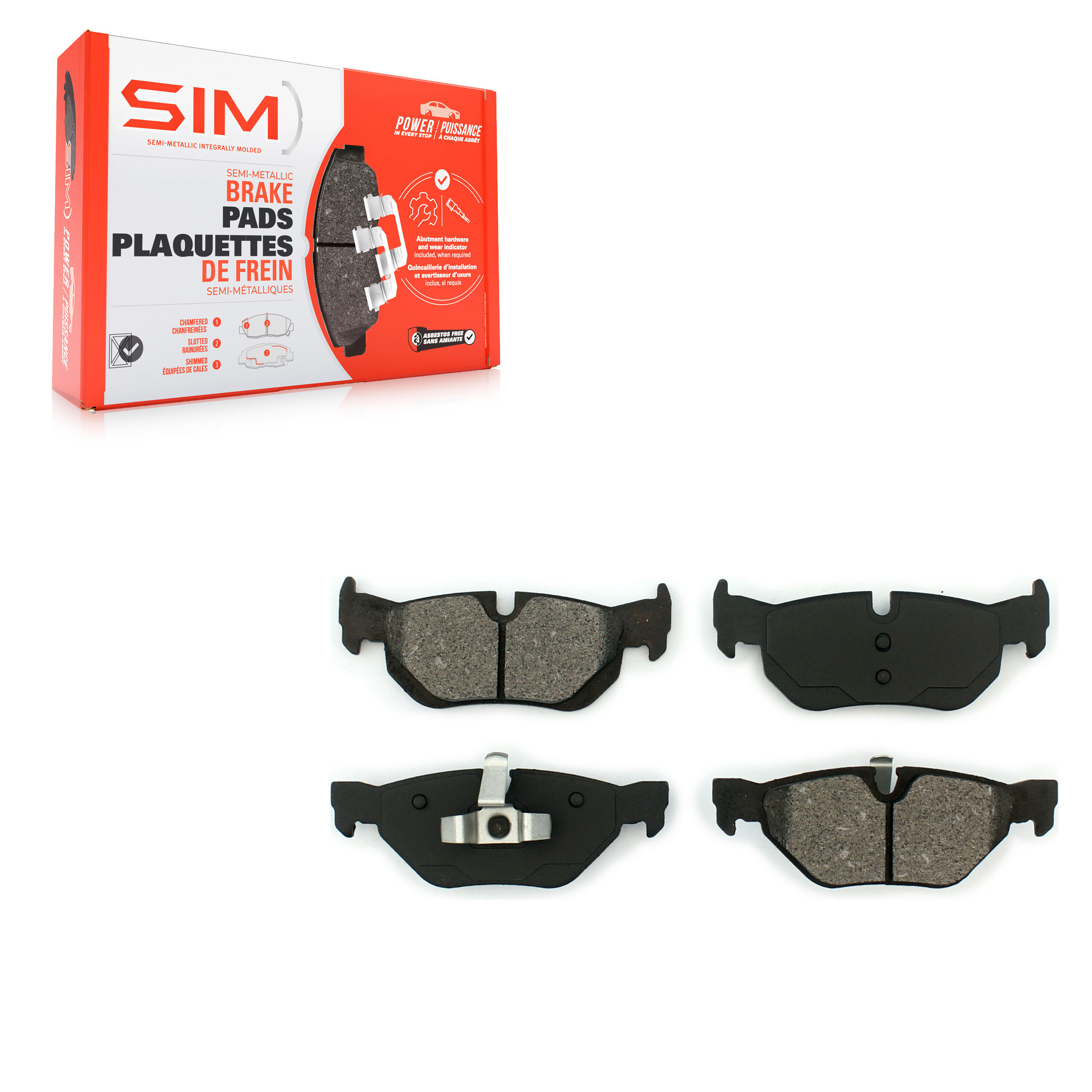 SIM - SIM-1171 - Semi-Metallic Brake Pads