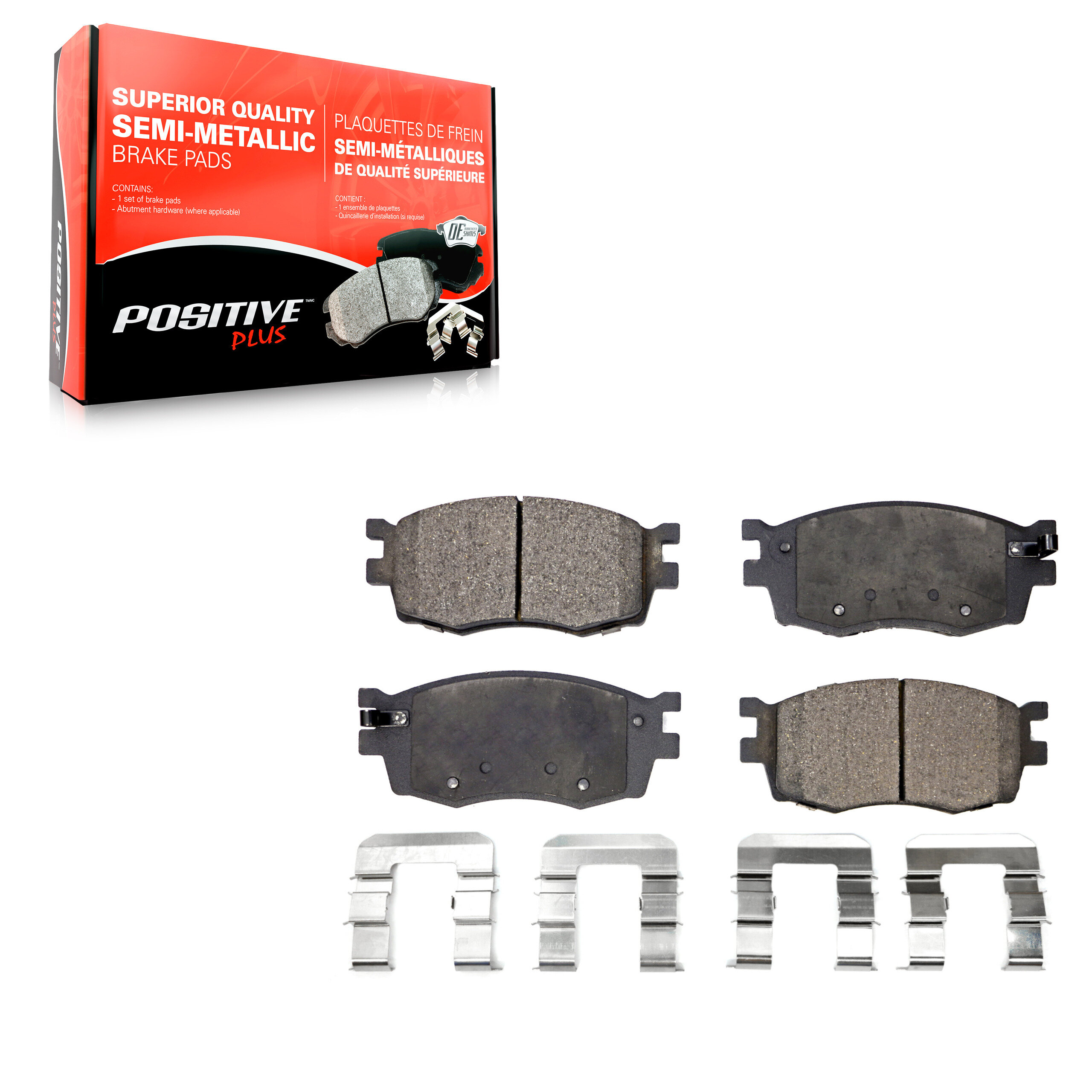 Positive Plus - PPF-D1156 - Semi-Metallic Brake Pads