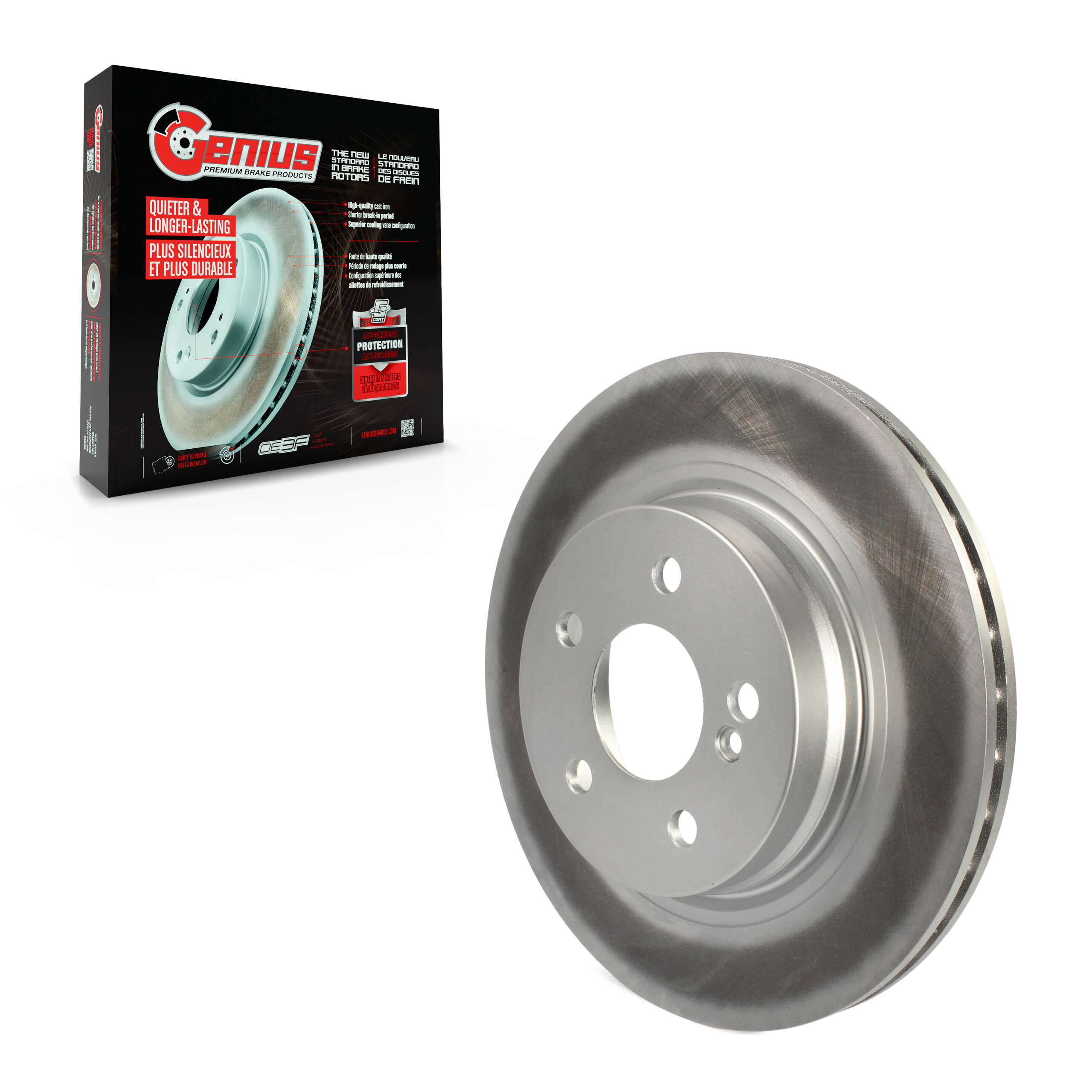 GENIUS - GCR-981165 - Coated Disc Brake Rotor