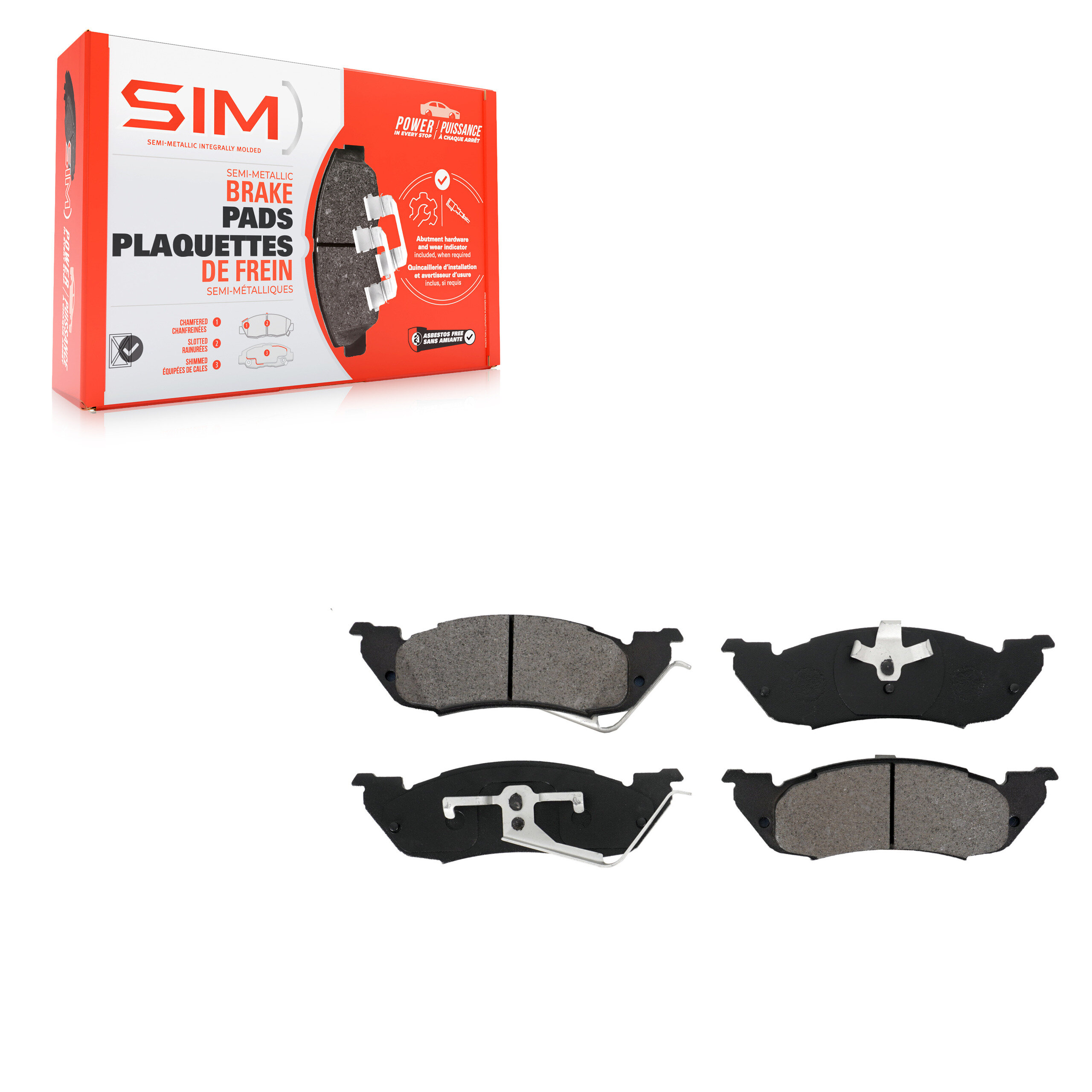 Semi-Metallic Brake Pads