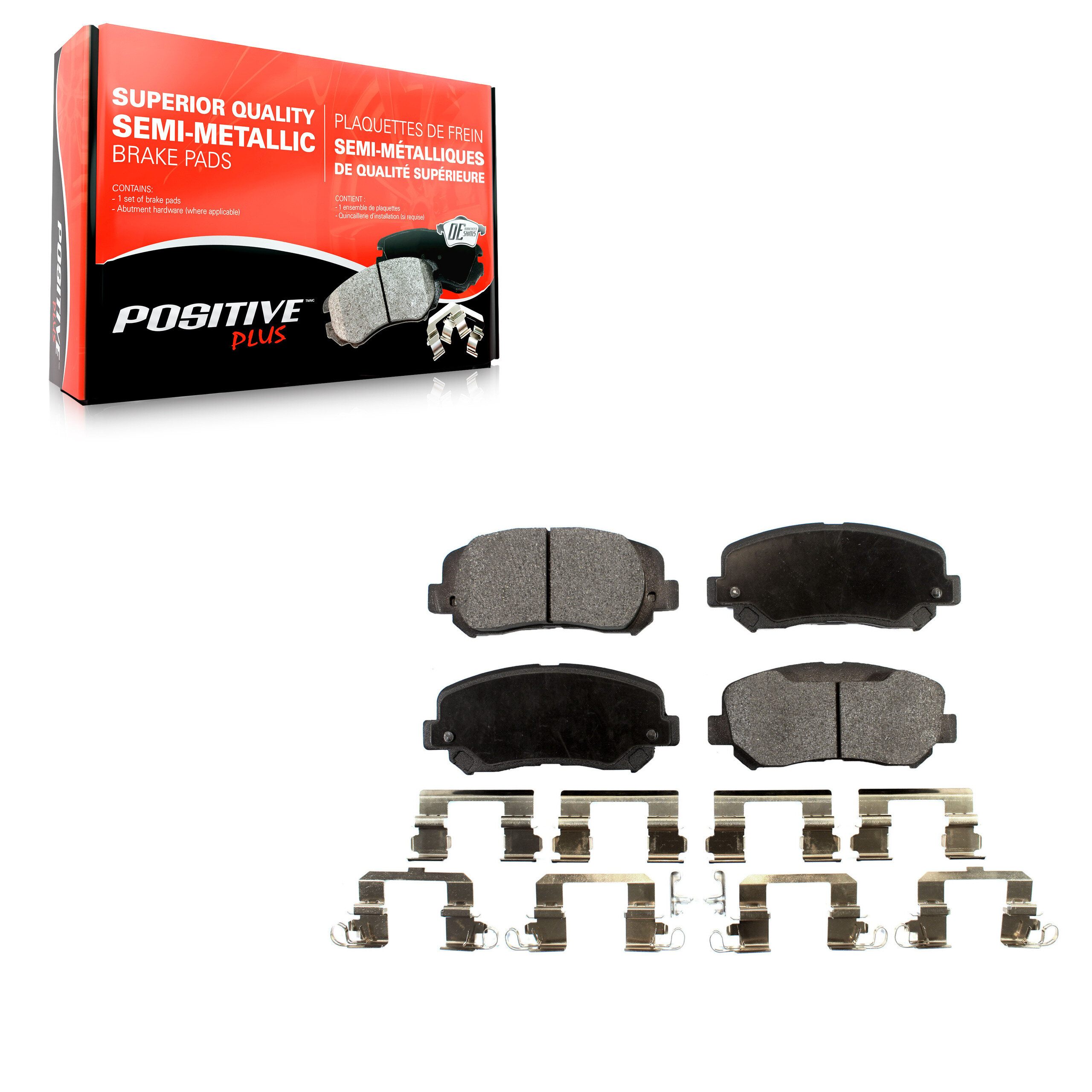 Positive Plus - PPF-D1640 - Semi-Metallic Brake Pads