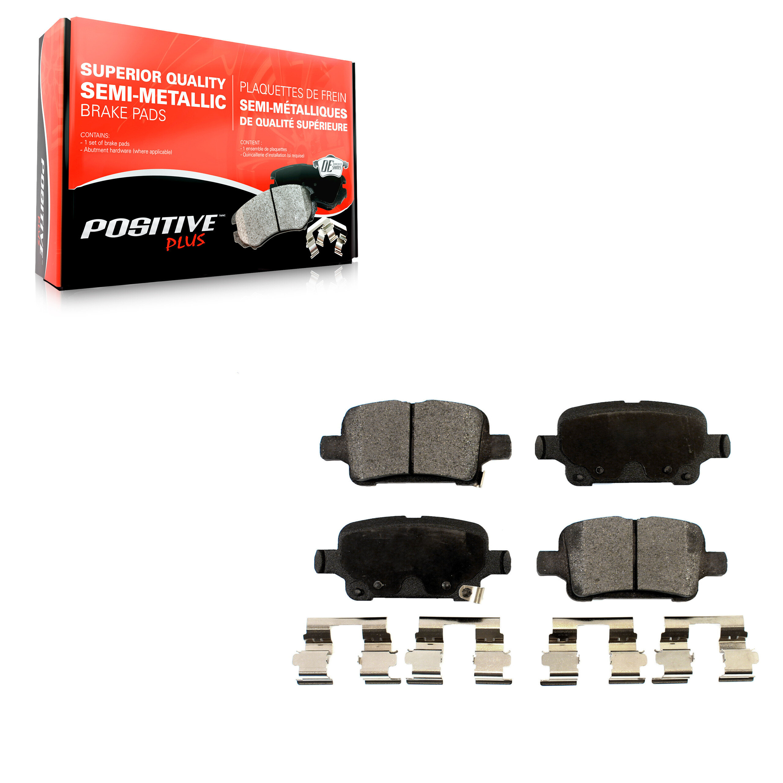 Positive Plus - PPF-D1857 - Semi-Metallic Brake Pads