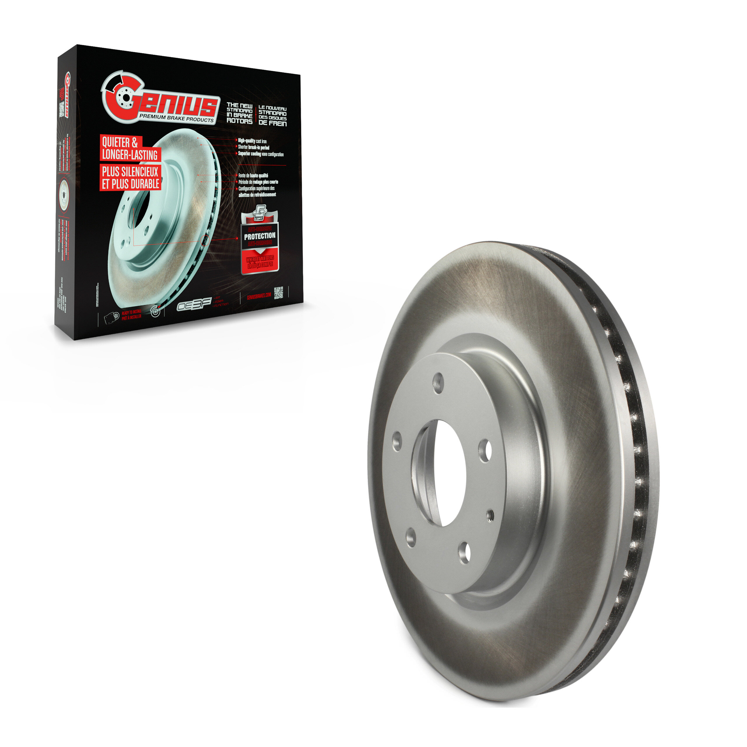 GENIUS - GCR-981011 - Coated Disc Brake Rotor