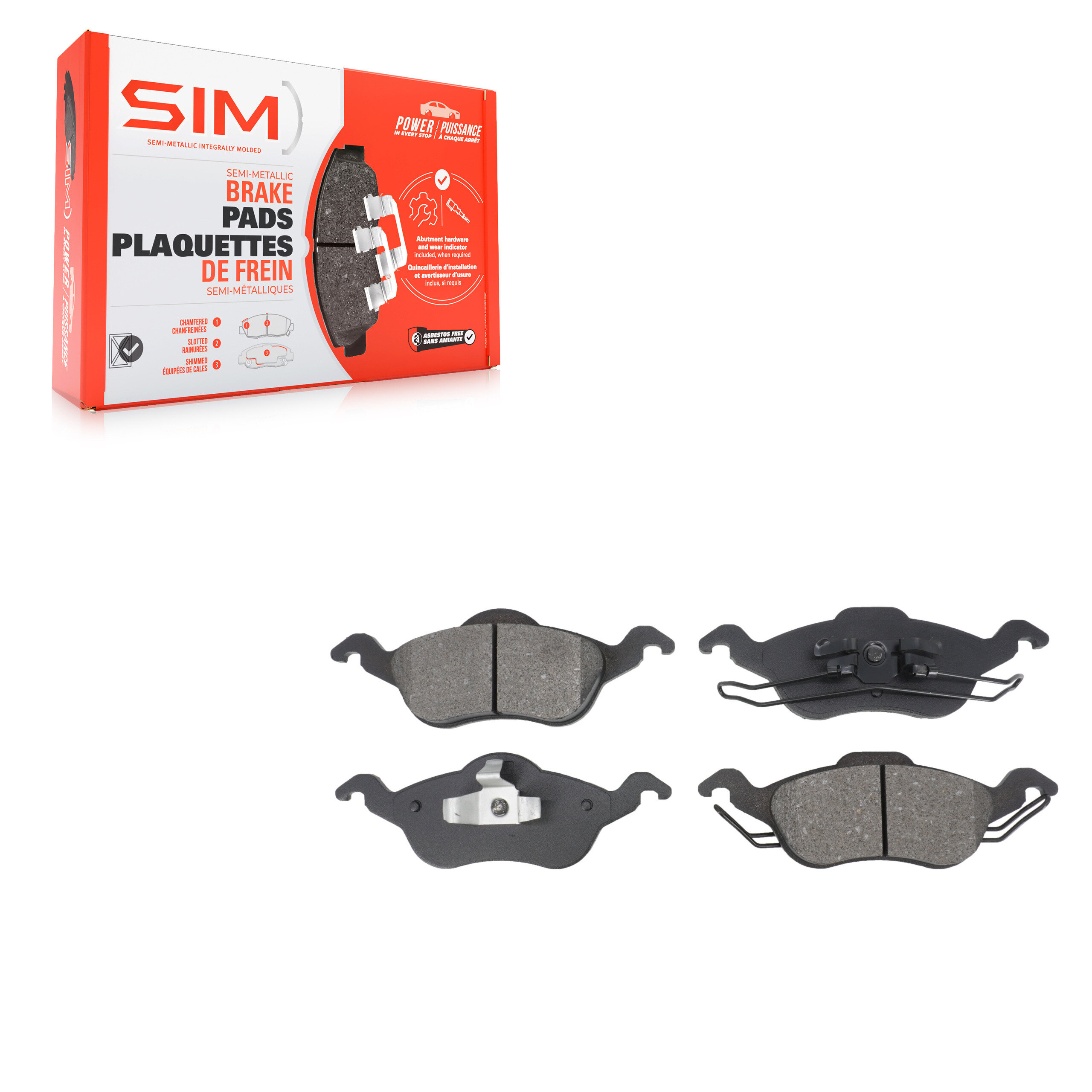 Semi-Metallic Brake Pads