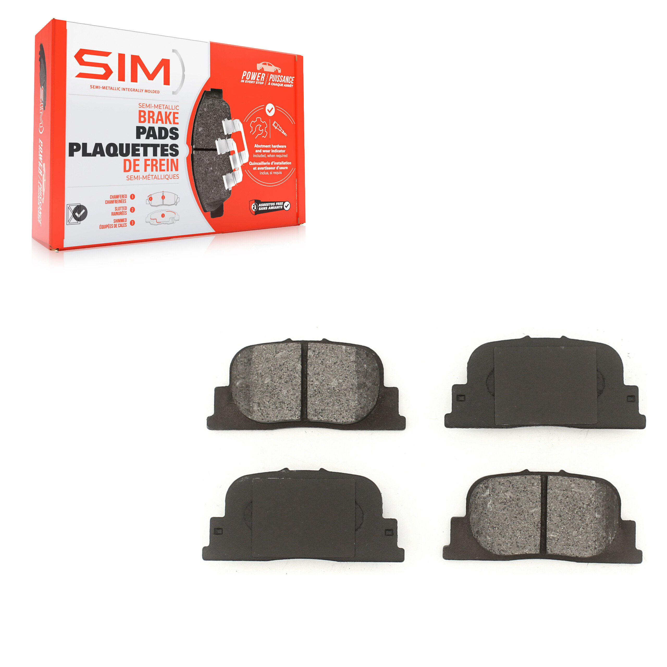 Semi-Metallic Brake Pads