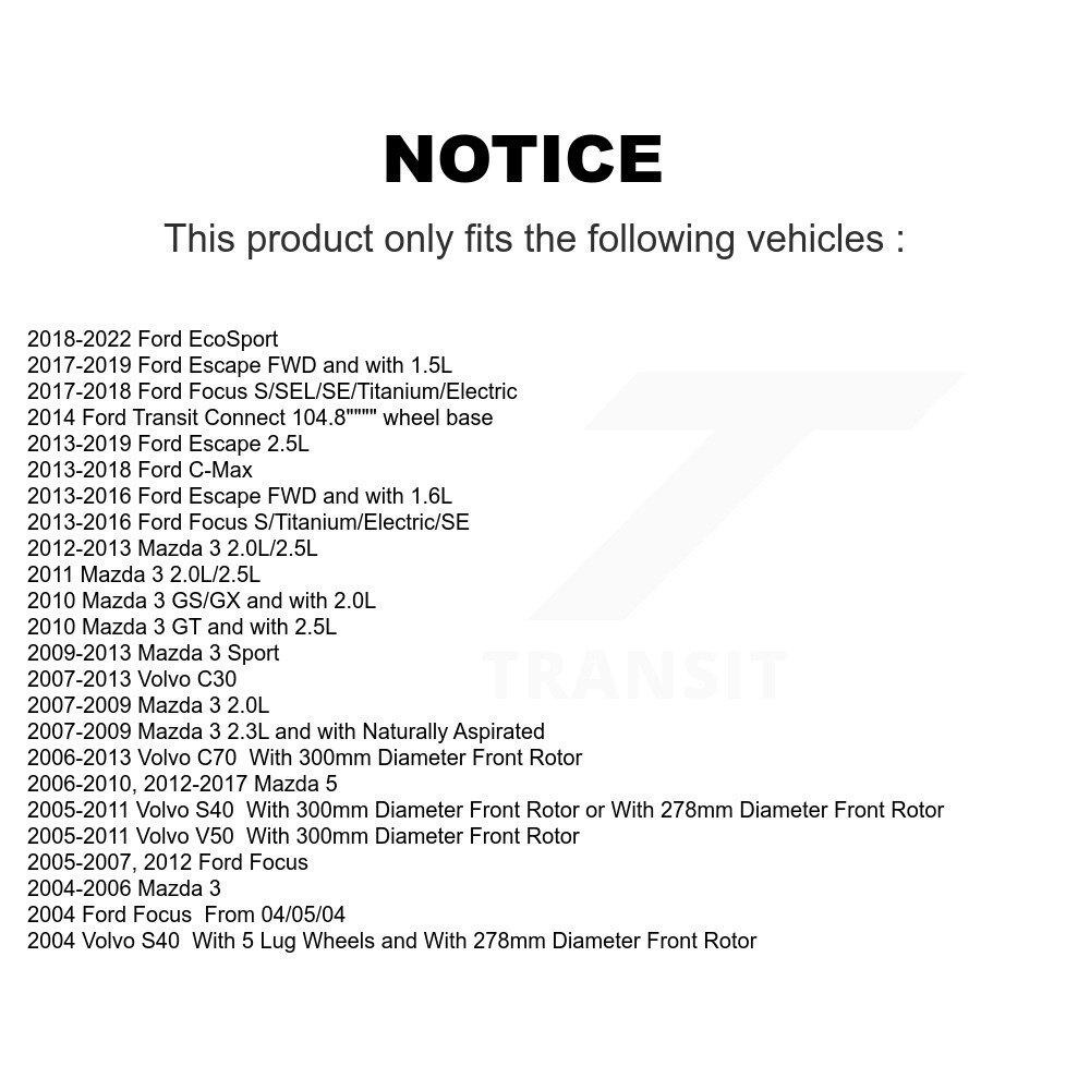 Positive Plus - PPF-D1044 - Semi-Metallic Brake Pads