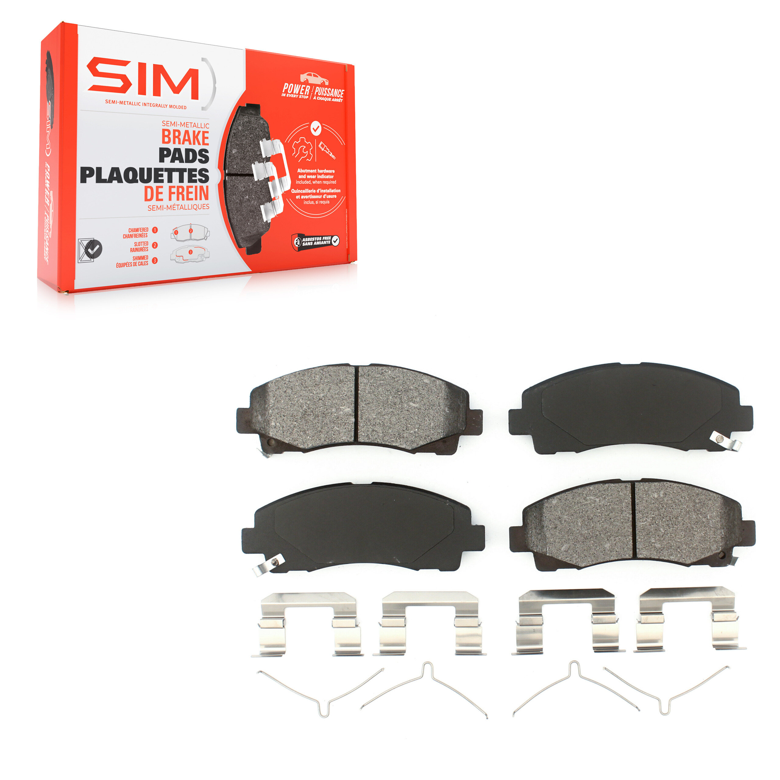 SIM - SIM-1584 - Semi-Metallic Brake Pads