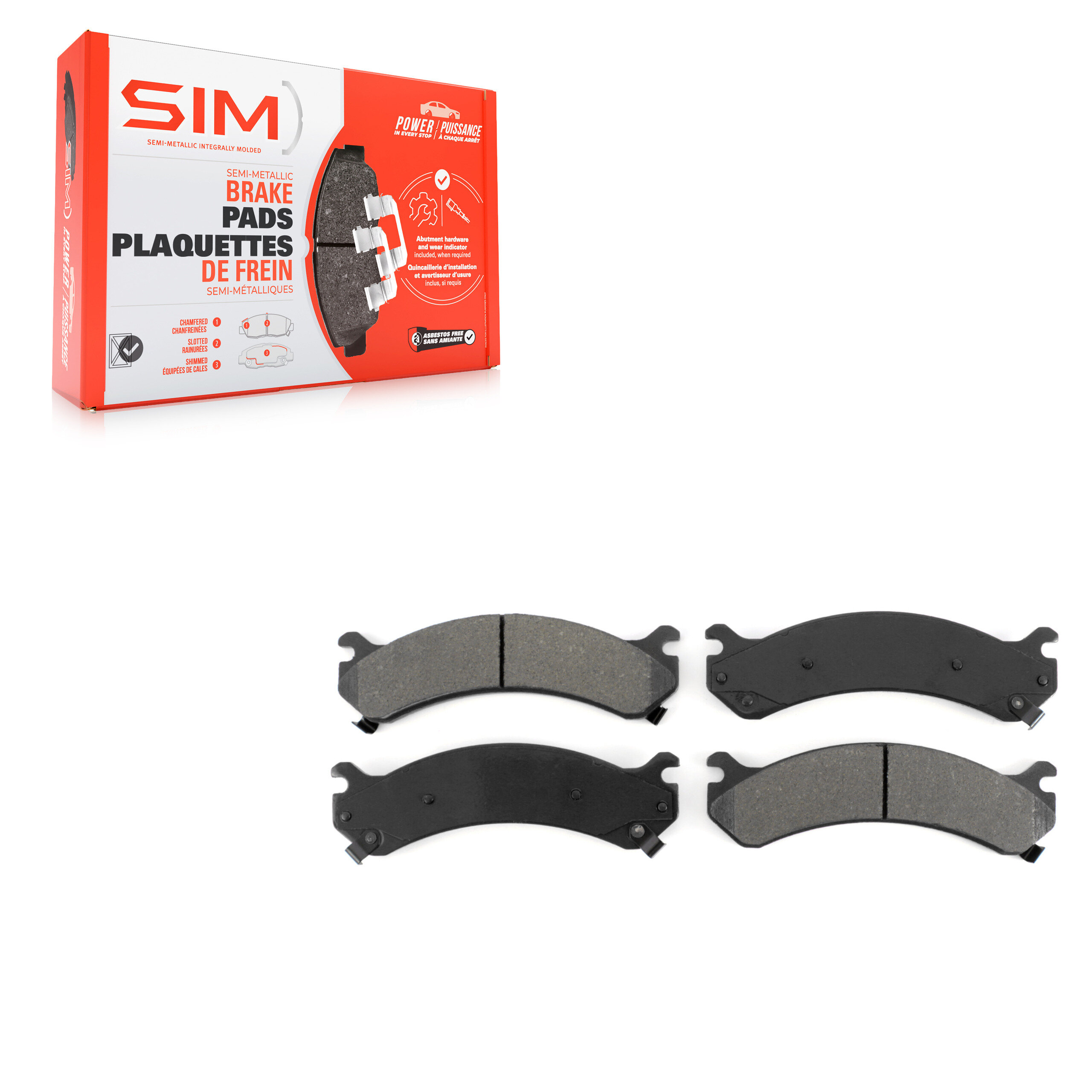 Semi-Metallic Brake Pads