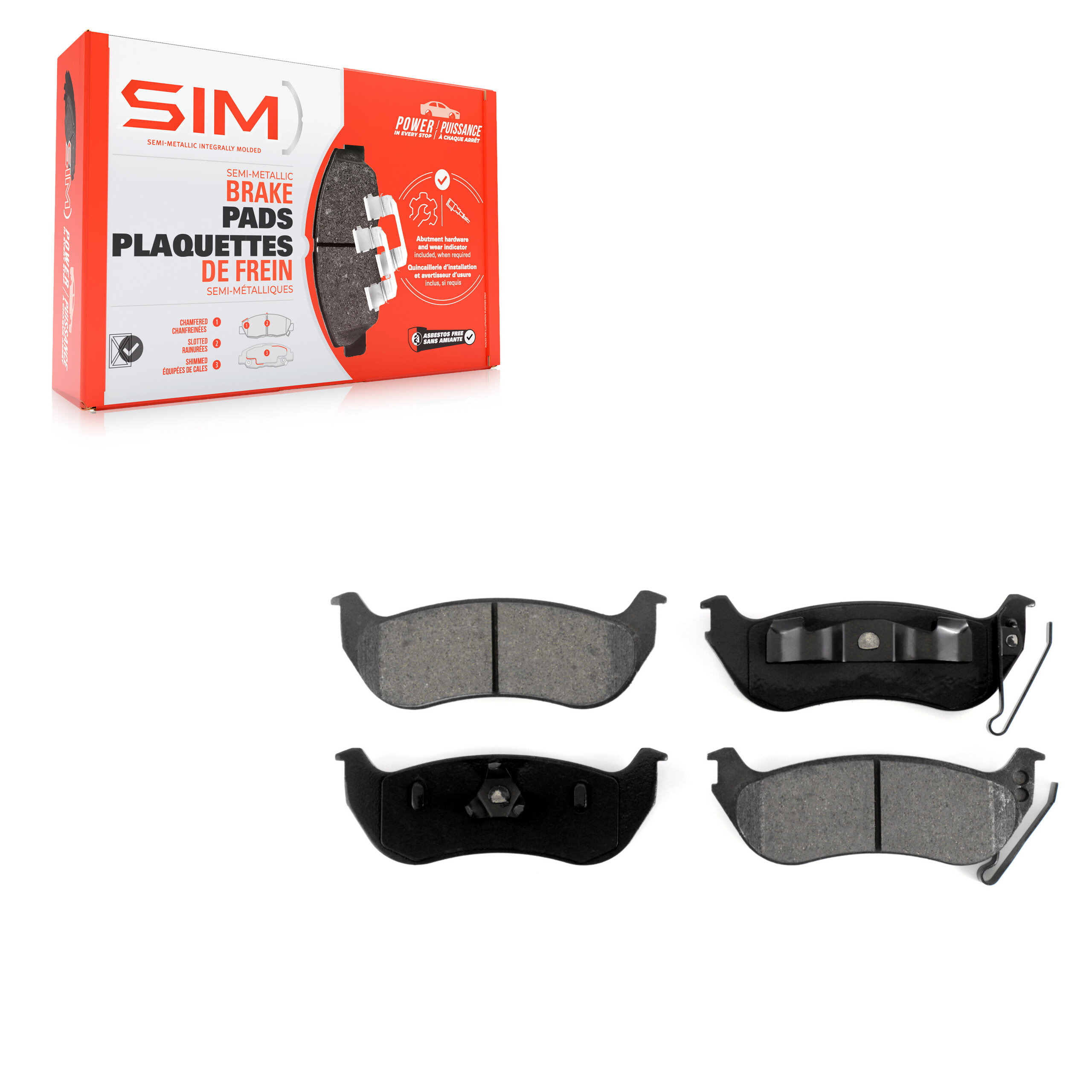 Semi-Metallic Brake Pads