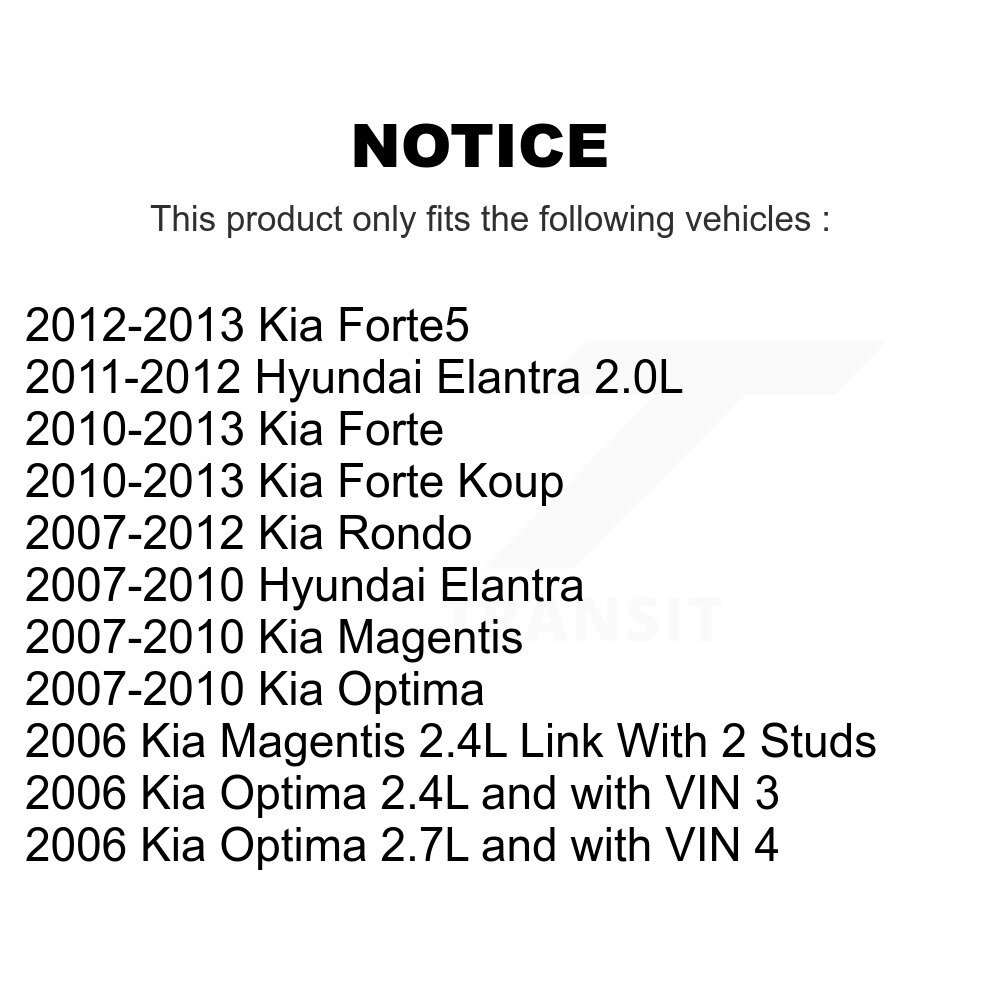 TOR - TOR-K750032 - Suspension Stabilizer Bar Link Kit