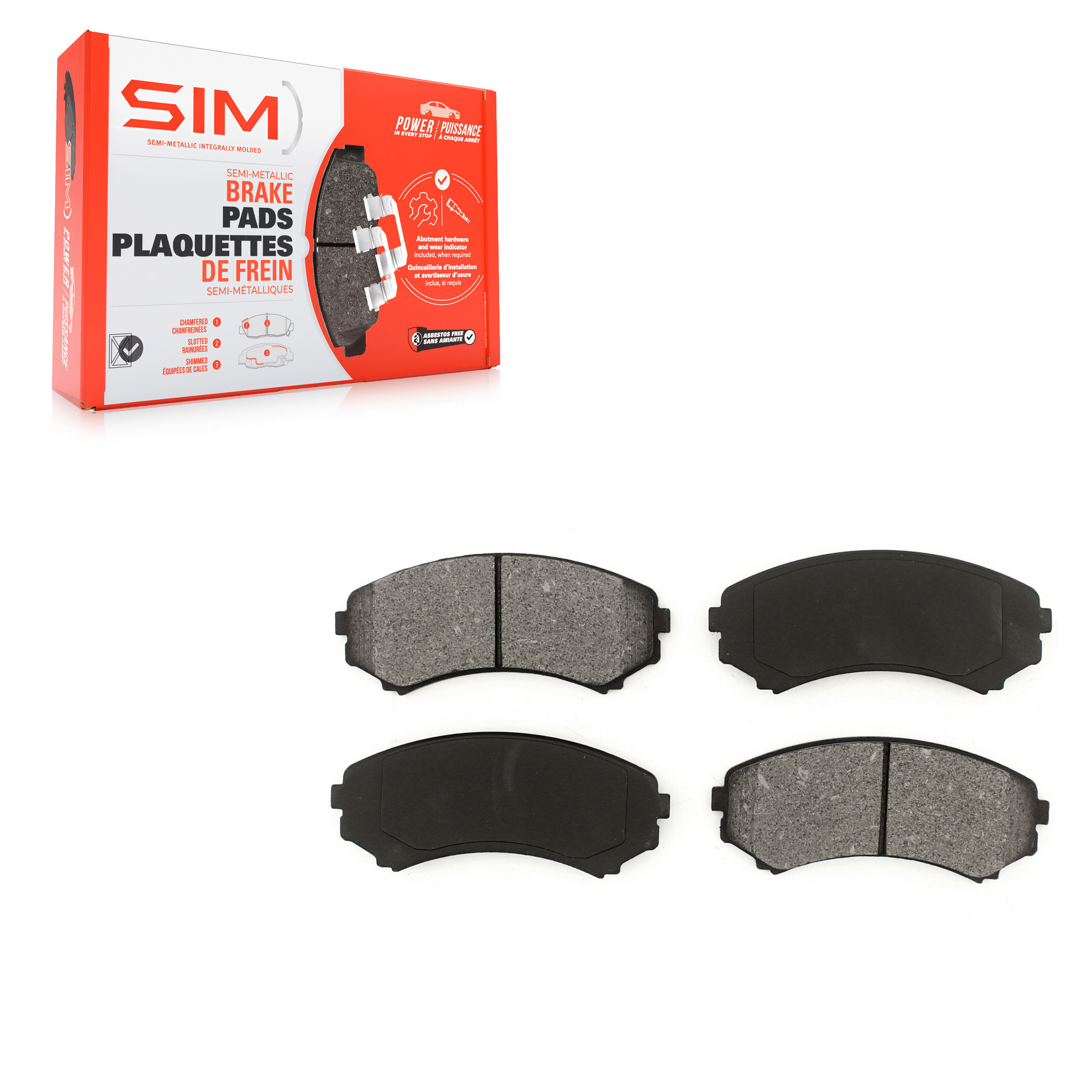 SIM - SIM-867 - Semi-Metallic Brake Pads
