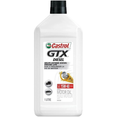 CASTROL Engine Oil GTX Diesel 15W40 , 1L (Pack of 12) - 0407642