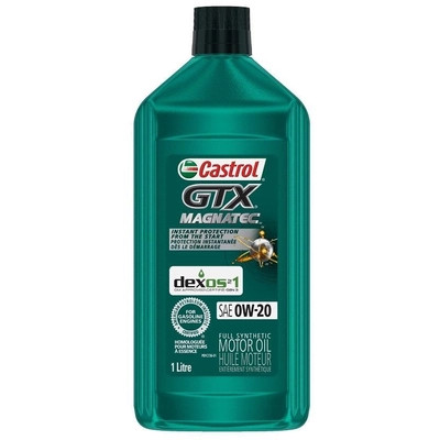CASTROL Synthetic Engine Oil GTX Magnatec 0W20 , 1L (Pack of 6) - 0220038